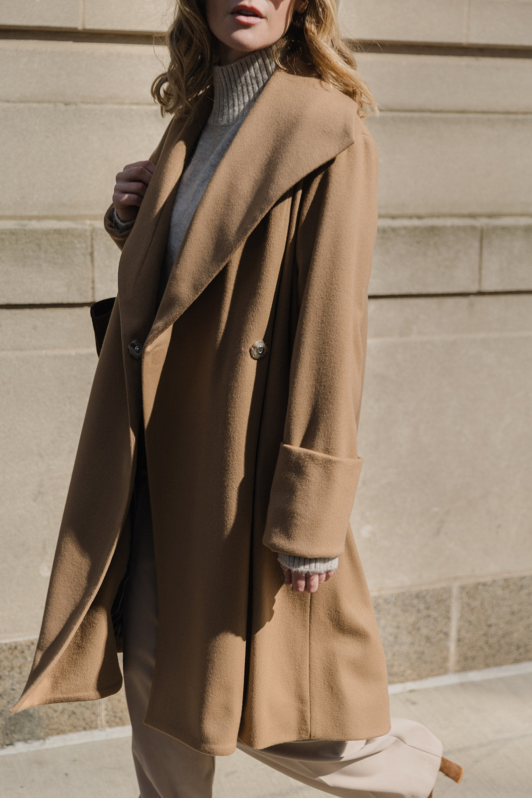 The Southport Wool Overcoat - Camel