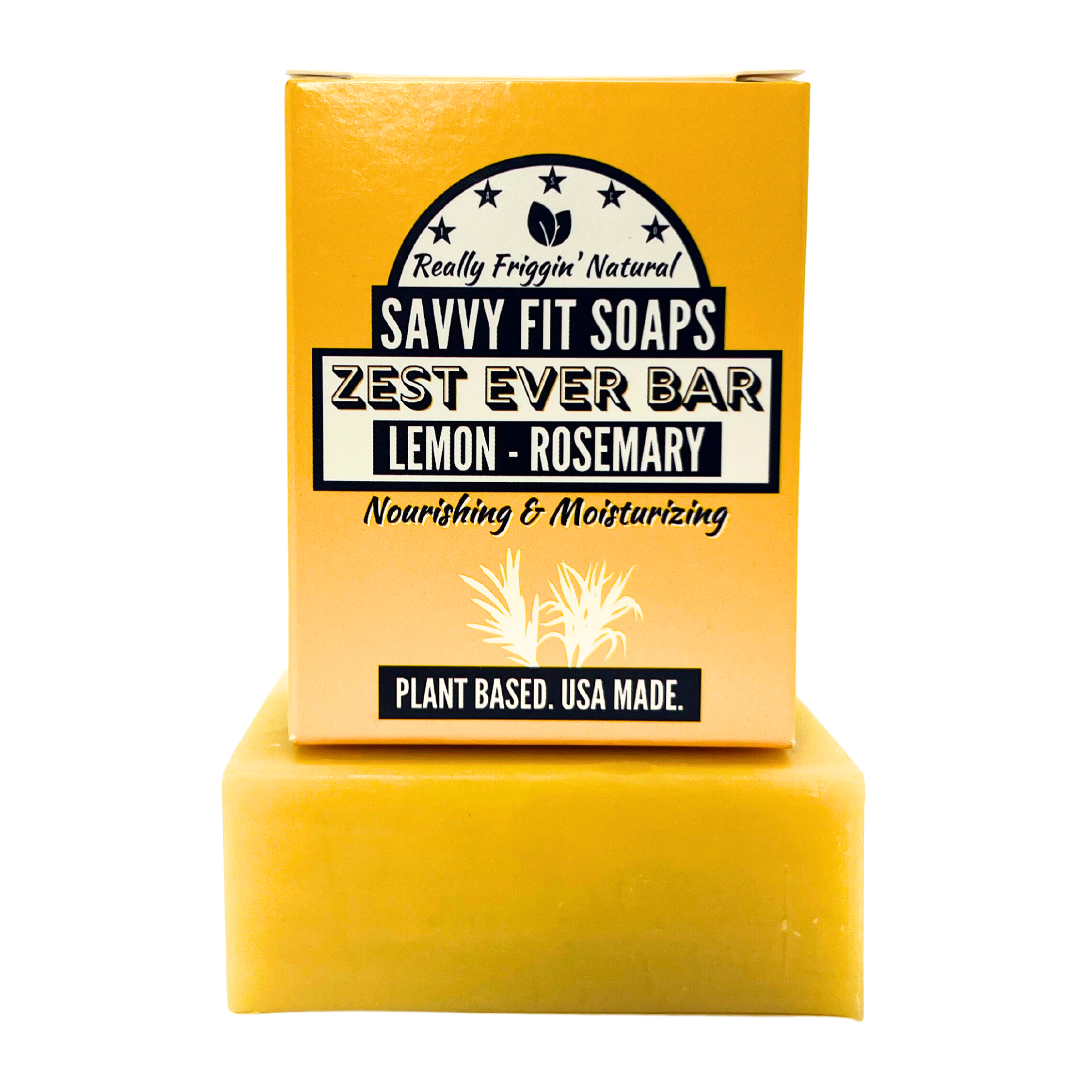 Zest Ever Natural Bar Soap Trio - Lemon & Rosemary - 3 Pack