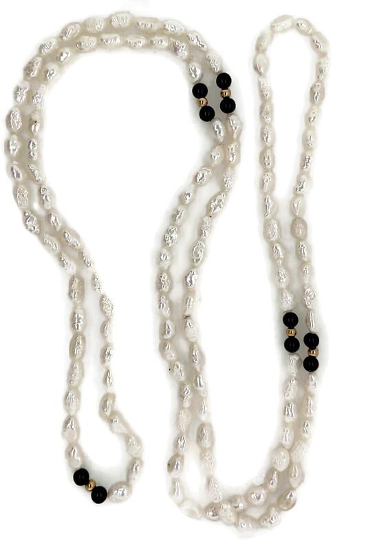 Endless Pearls Necklace & Bracelet Set