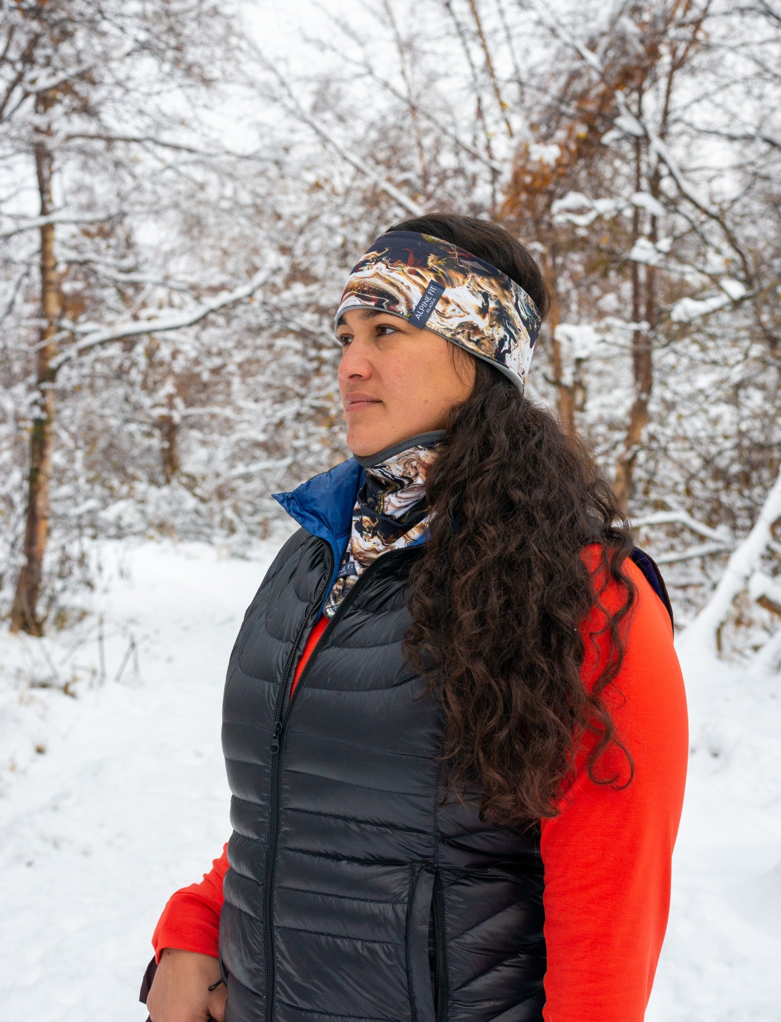 Mountain Recycled Fleece V Front Neck Warmer