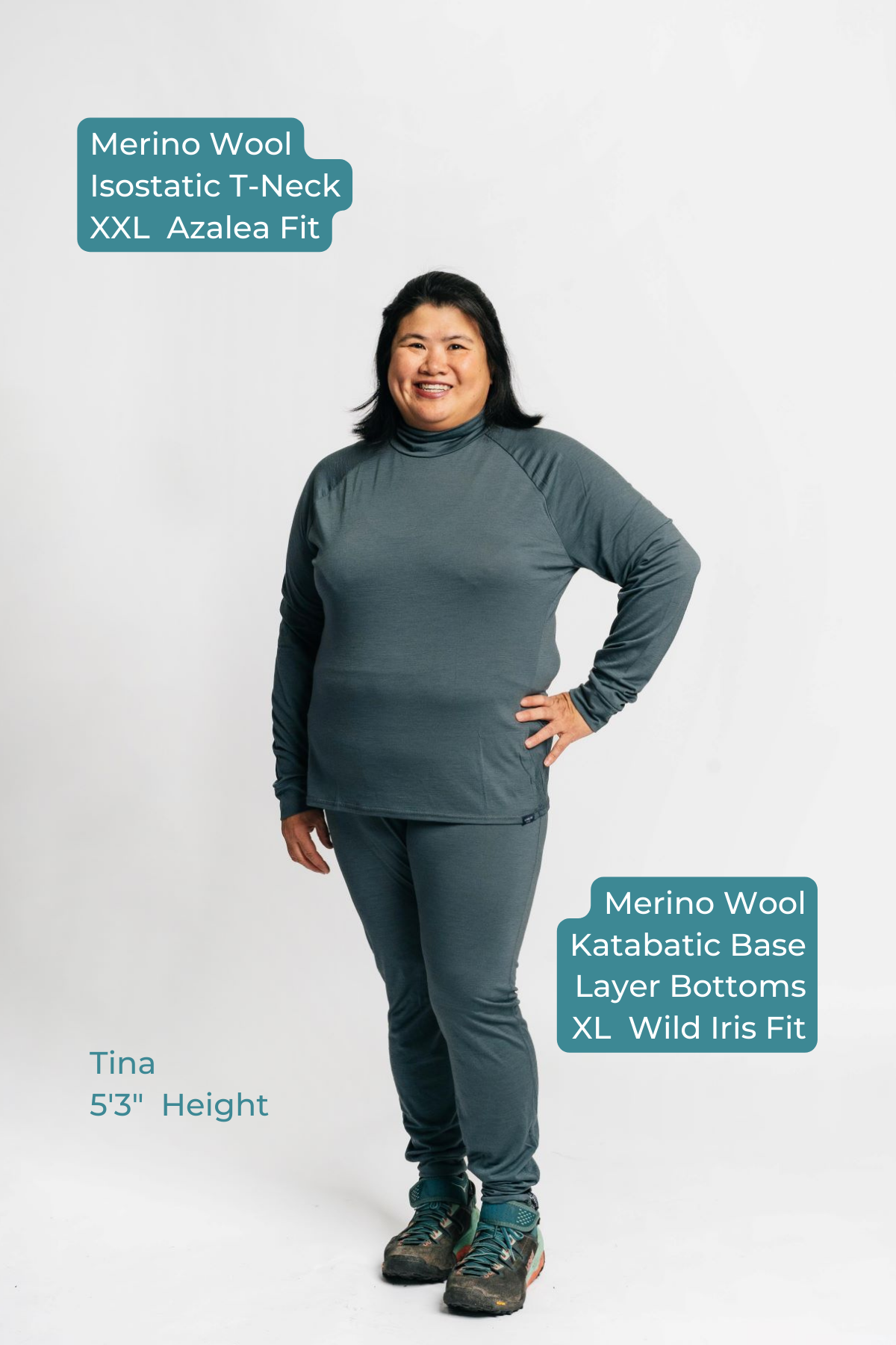 Merino Wool Isostatic Performance T-Neck Top