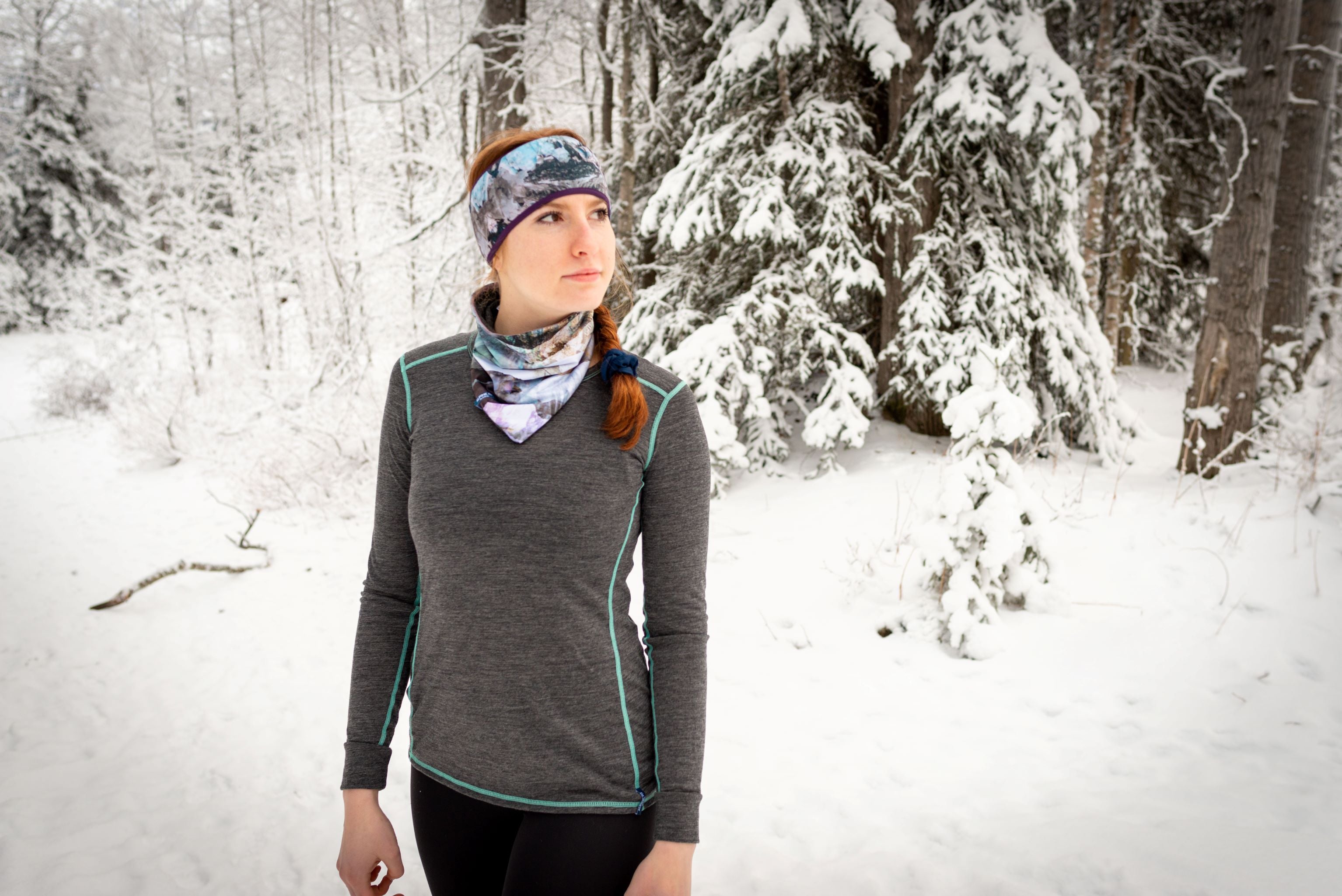 Mountain Merino Wool V Front Neck Warmer