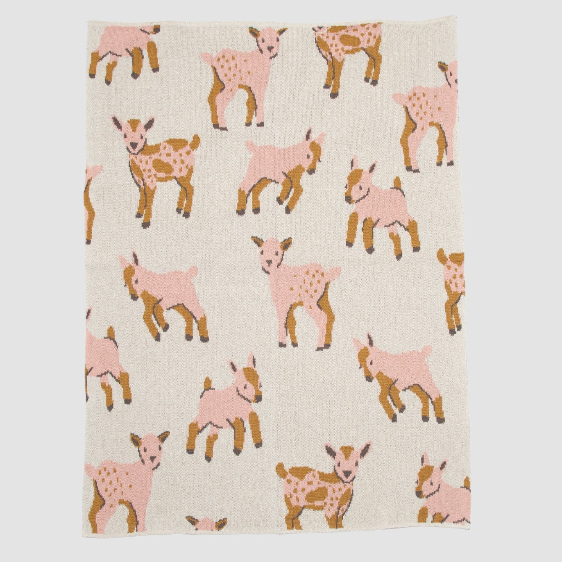 Eco-Friendly Baby Goat Throw Blanket - 40" x 30"