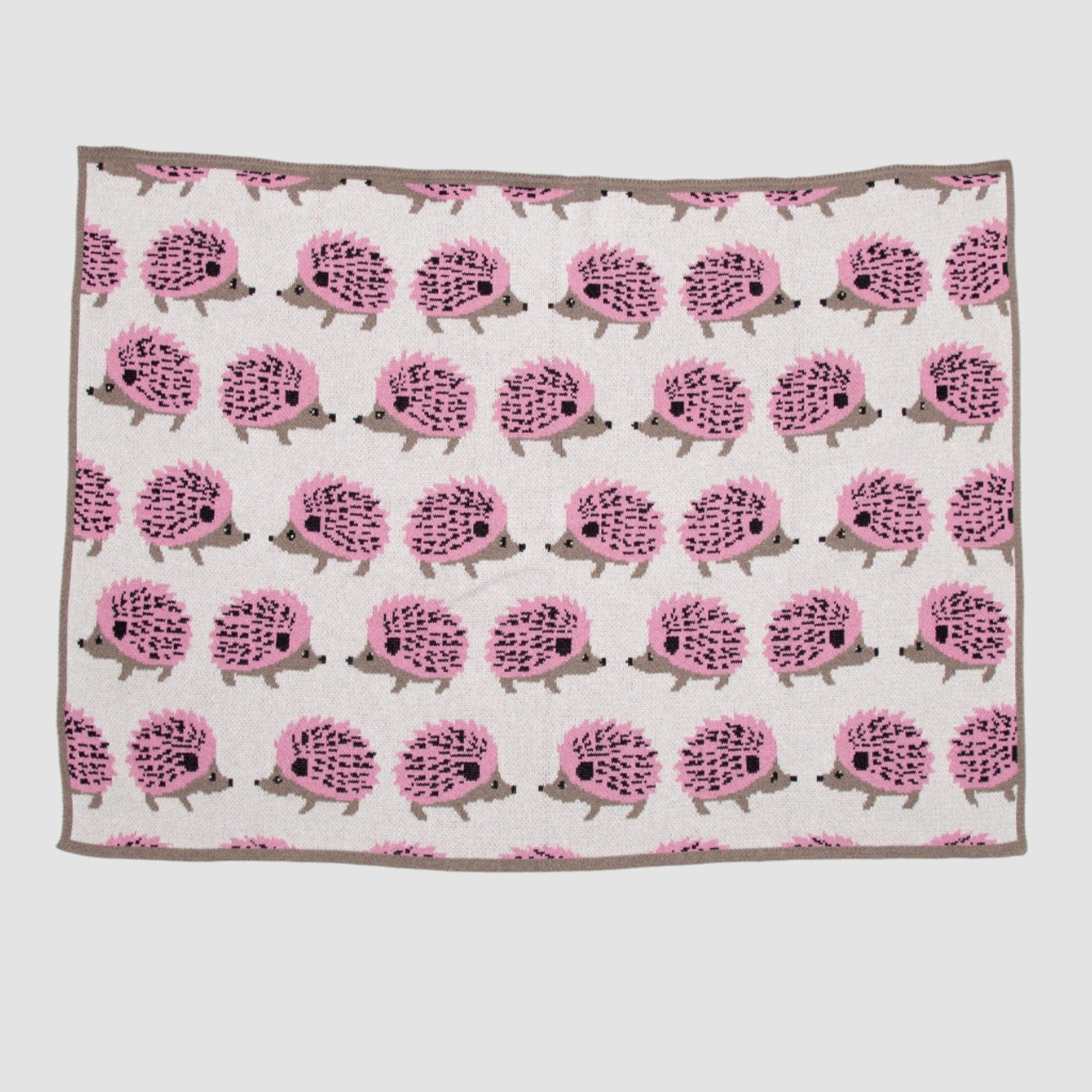 Baby Cotton Knit Blanket - Hedgehog