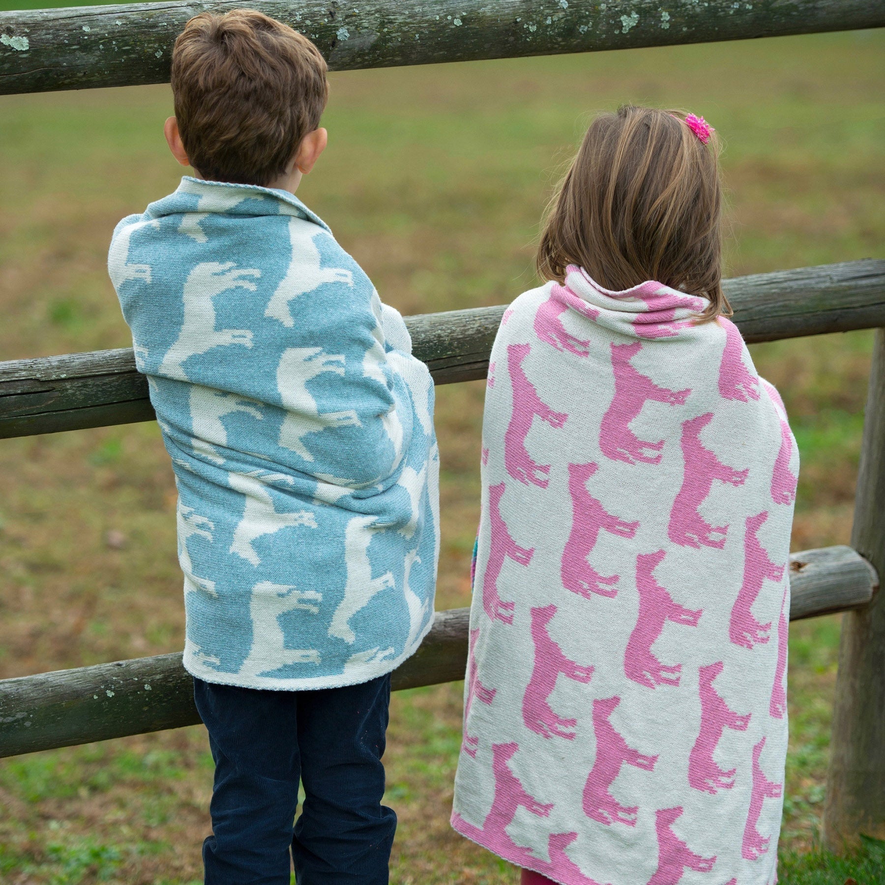 Eco-Friendly Baby Pony Reversible Blanket - 40" x 30"