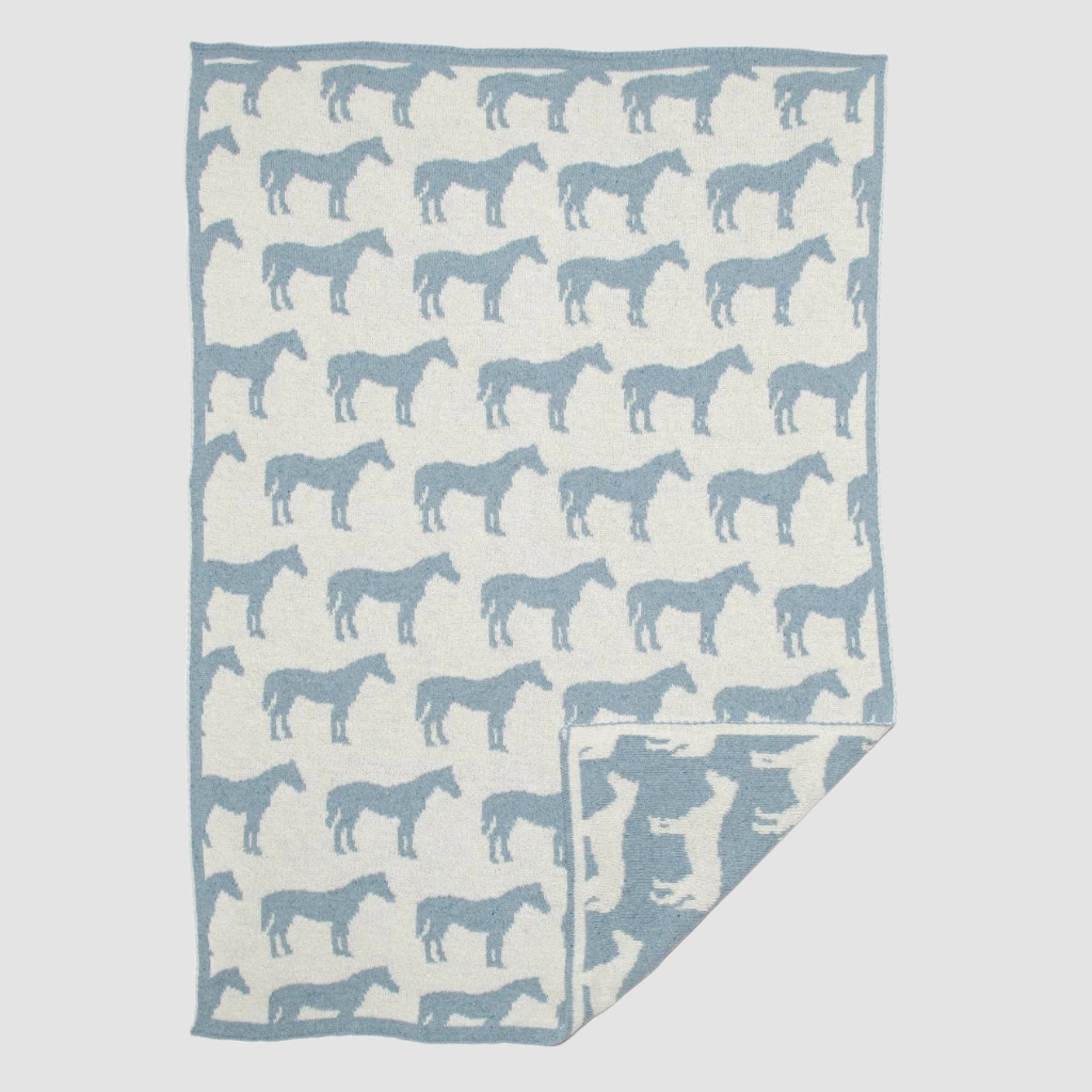 Eco-Friendly Baby Pony Reversible Blanket - 40" x 30"