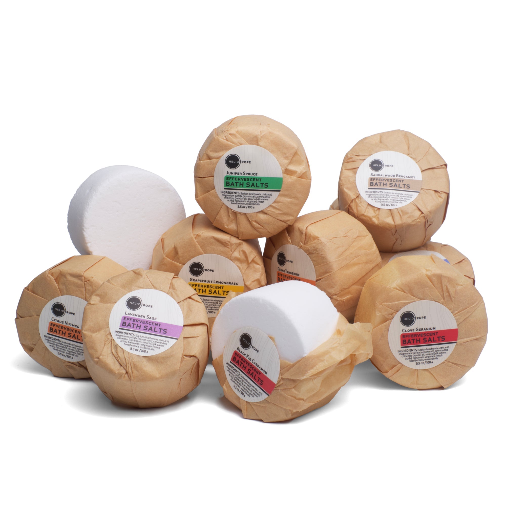Nourishing Essential Oil Bath Fizzies Set Of 6