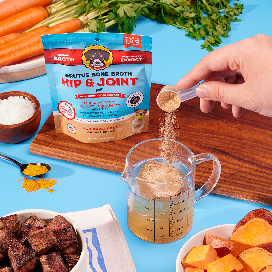 Hip & Joint Instant Bone Broth Meal Topper Pack - Beef