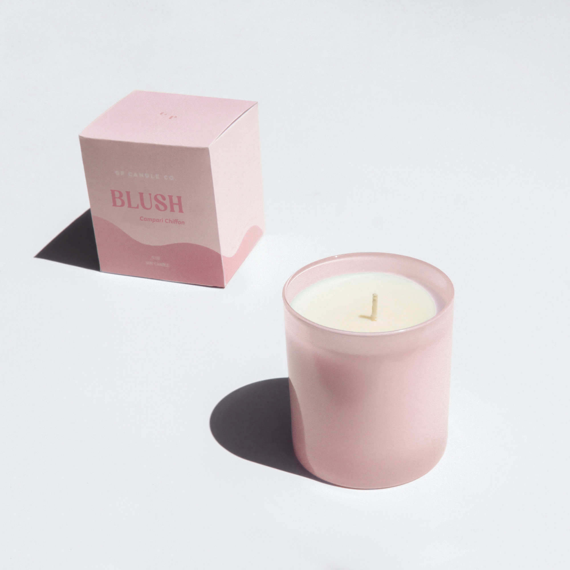Blush 9 oz. Hue Candle - Campari Chiffon