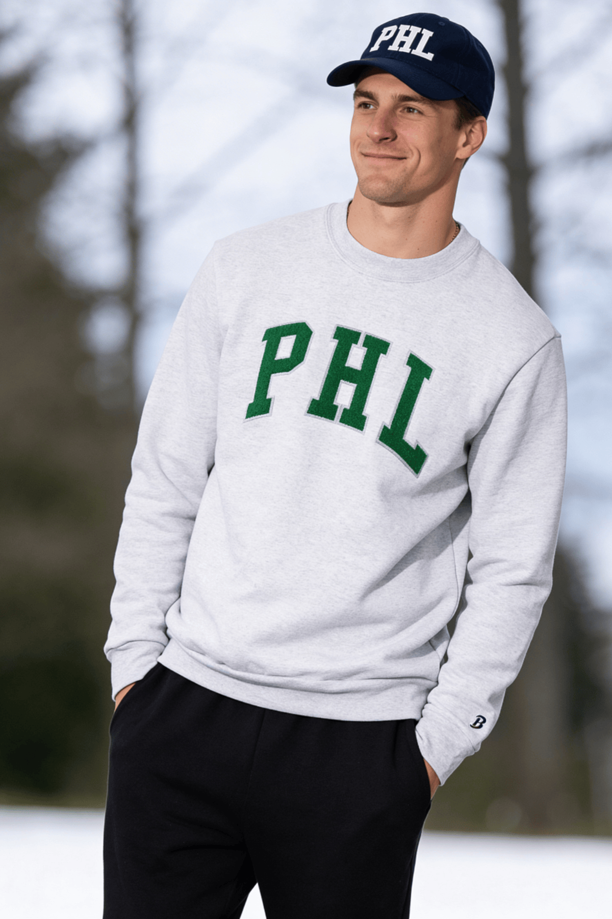 PHL Chenille Crew Midweight Oversized Sweatshirt
