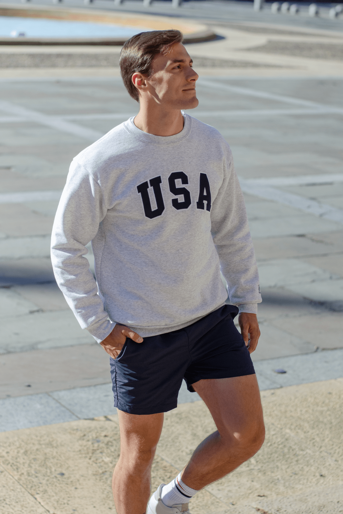 USA Crew Oversized Midweight Sweatshirt