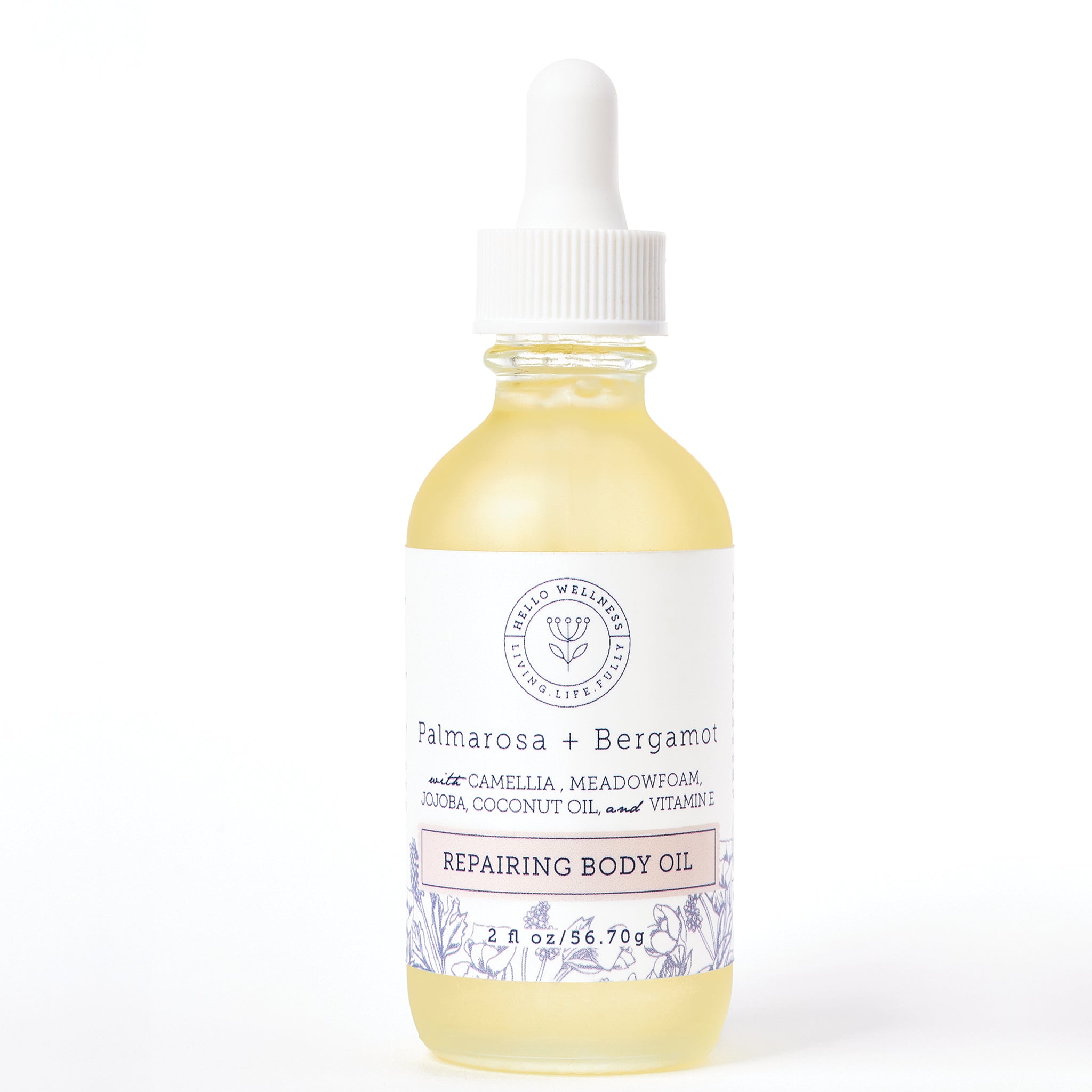 Nourishing Palmarosa + Bergamot Body Oil - 4 Oz