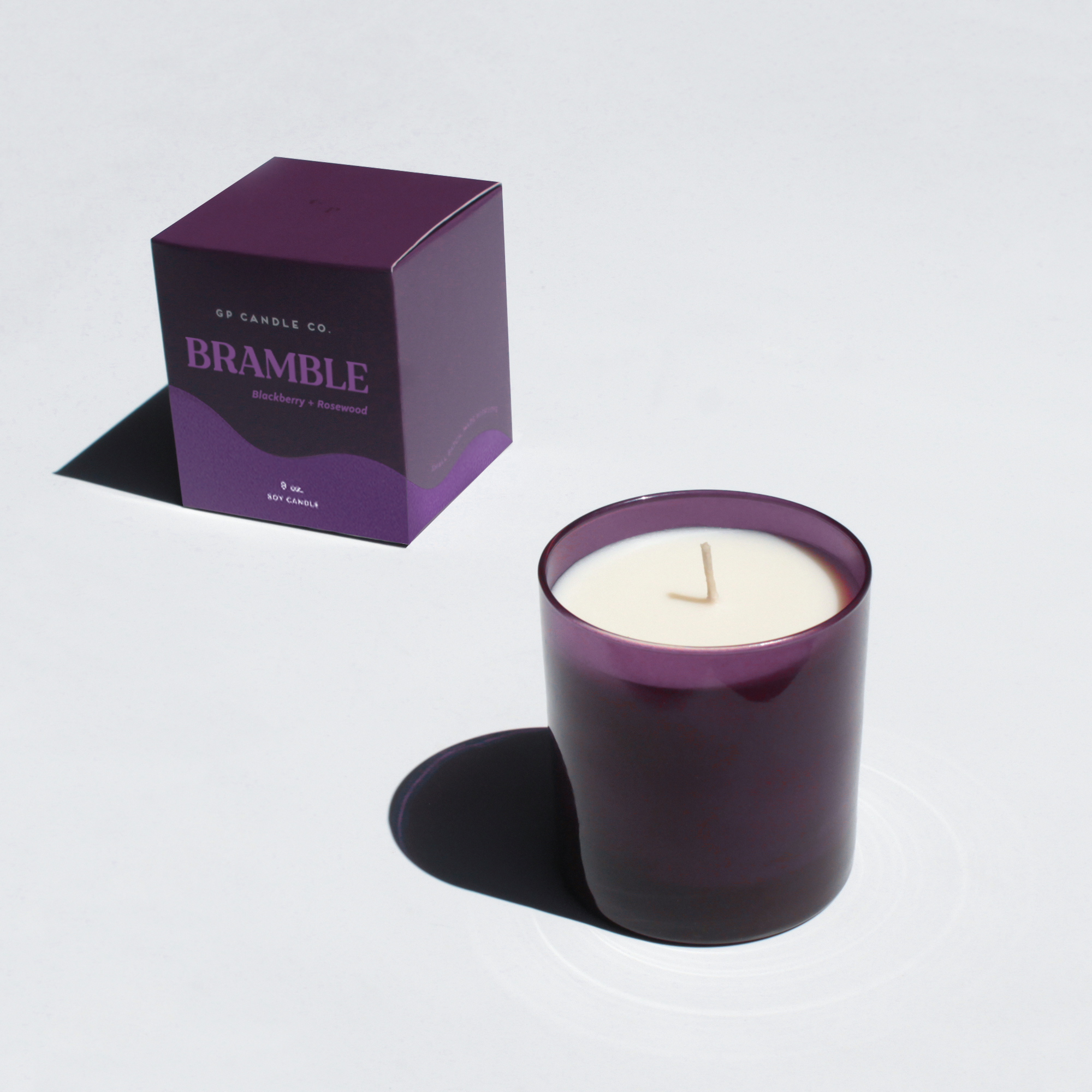 Bramble 9 oz. Hue Soy Candle - Blackberry & Rosewood