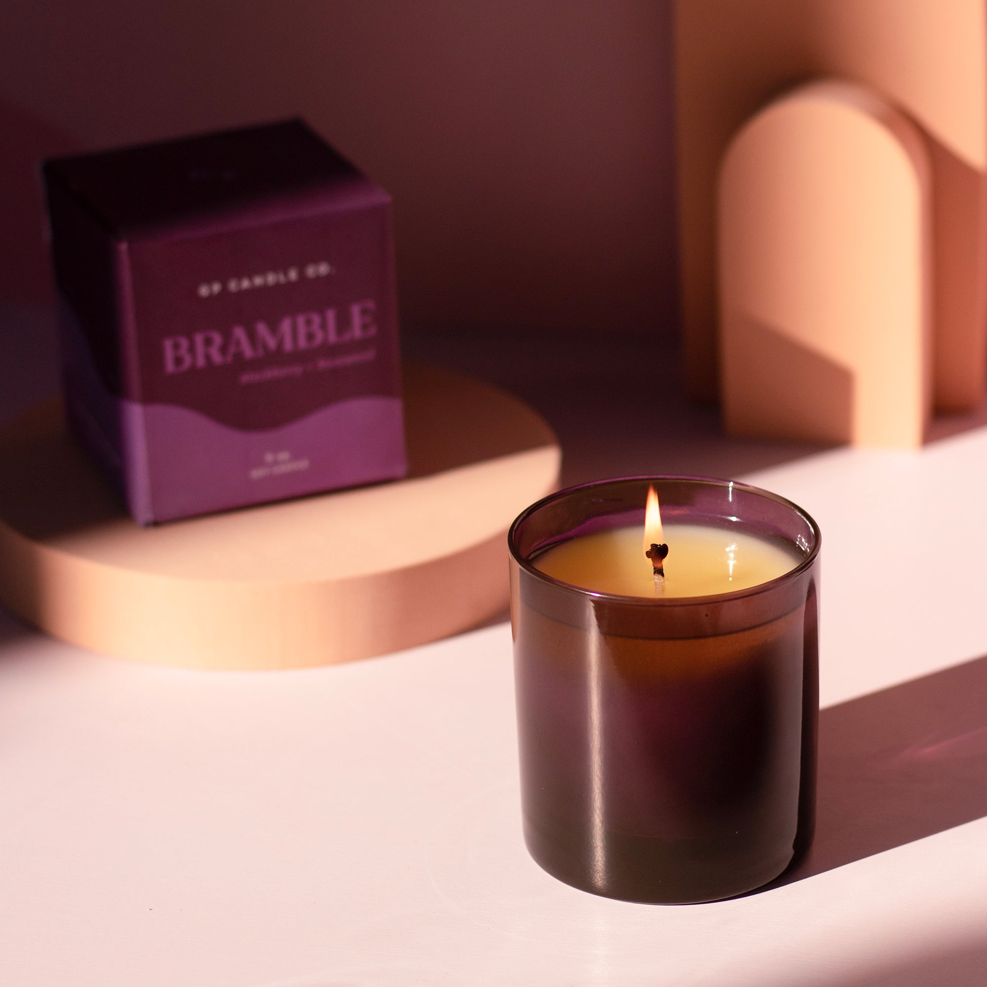 Bramble 9 oz. Hue Soy Candle - Blackberry & Rosewood