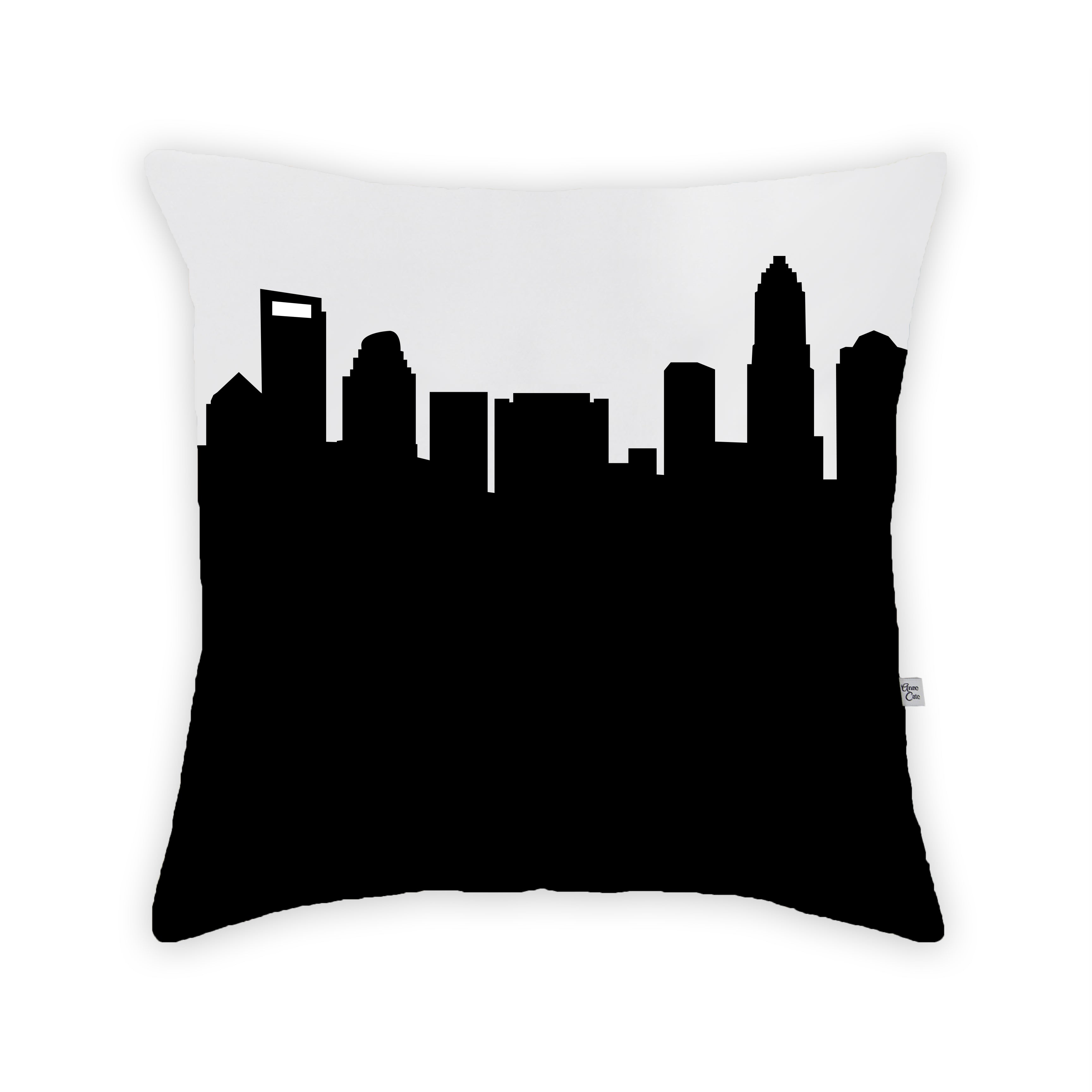 Skyline City Charm 16" by 16" Throw Pillow - Choose Your City
