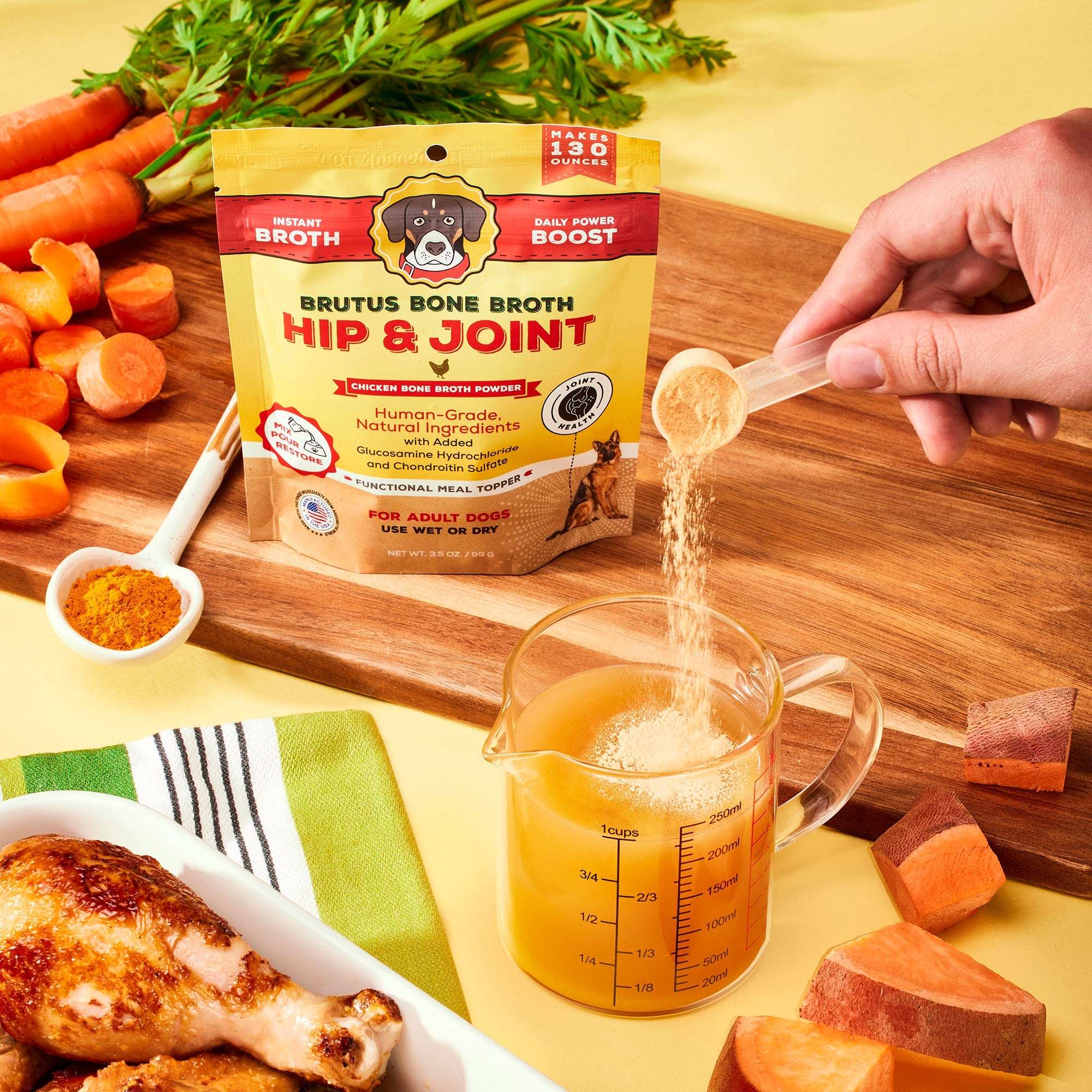Hip & Joint Instant Bone Broth Meal Topper Pack - Chicken