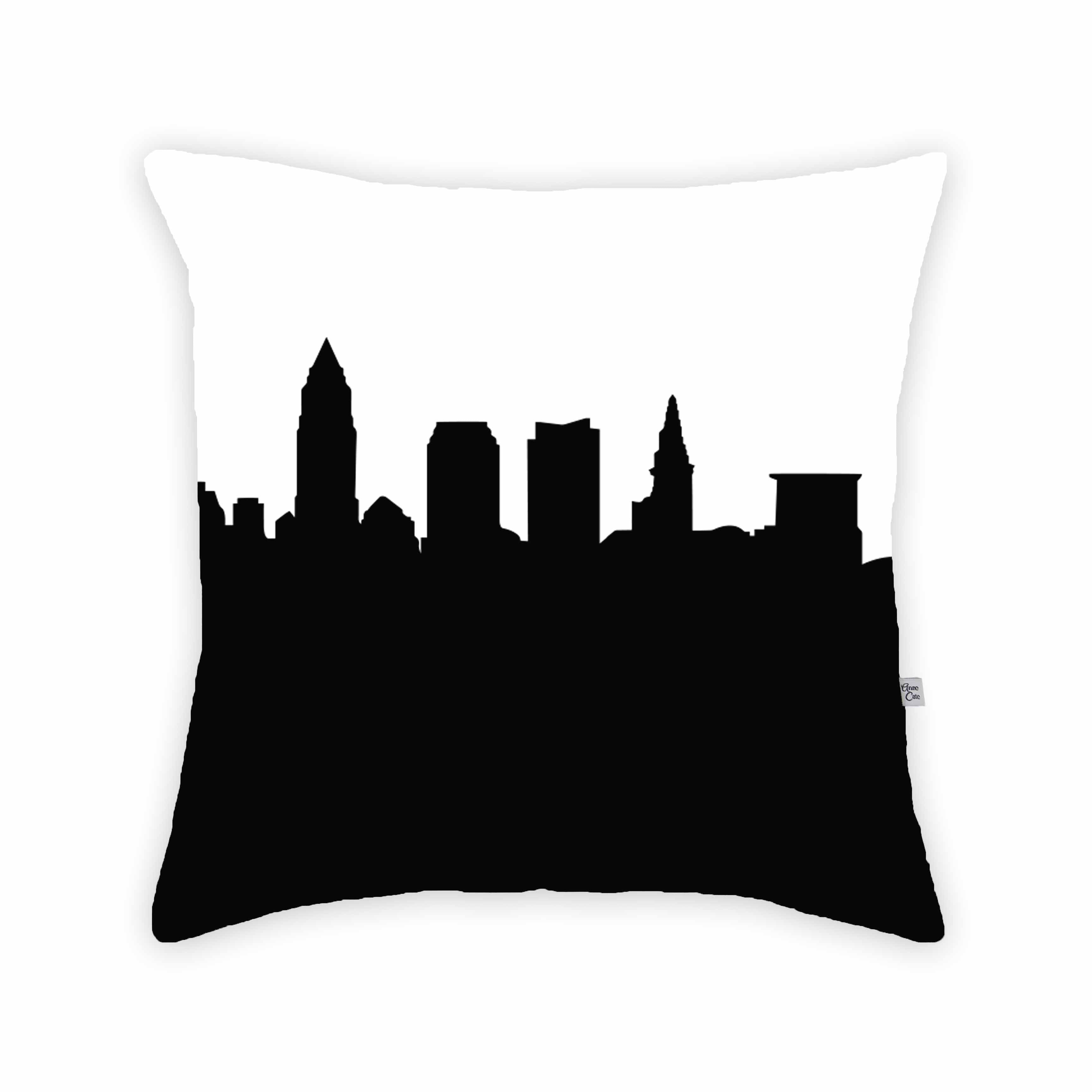 Skyline City Charm 16" by 16" Throw Pillow - Choose Your City
