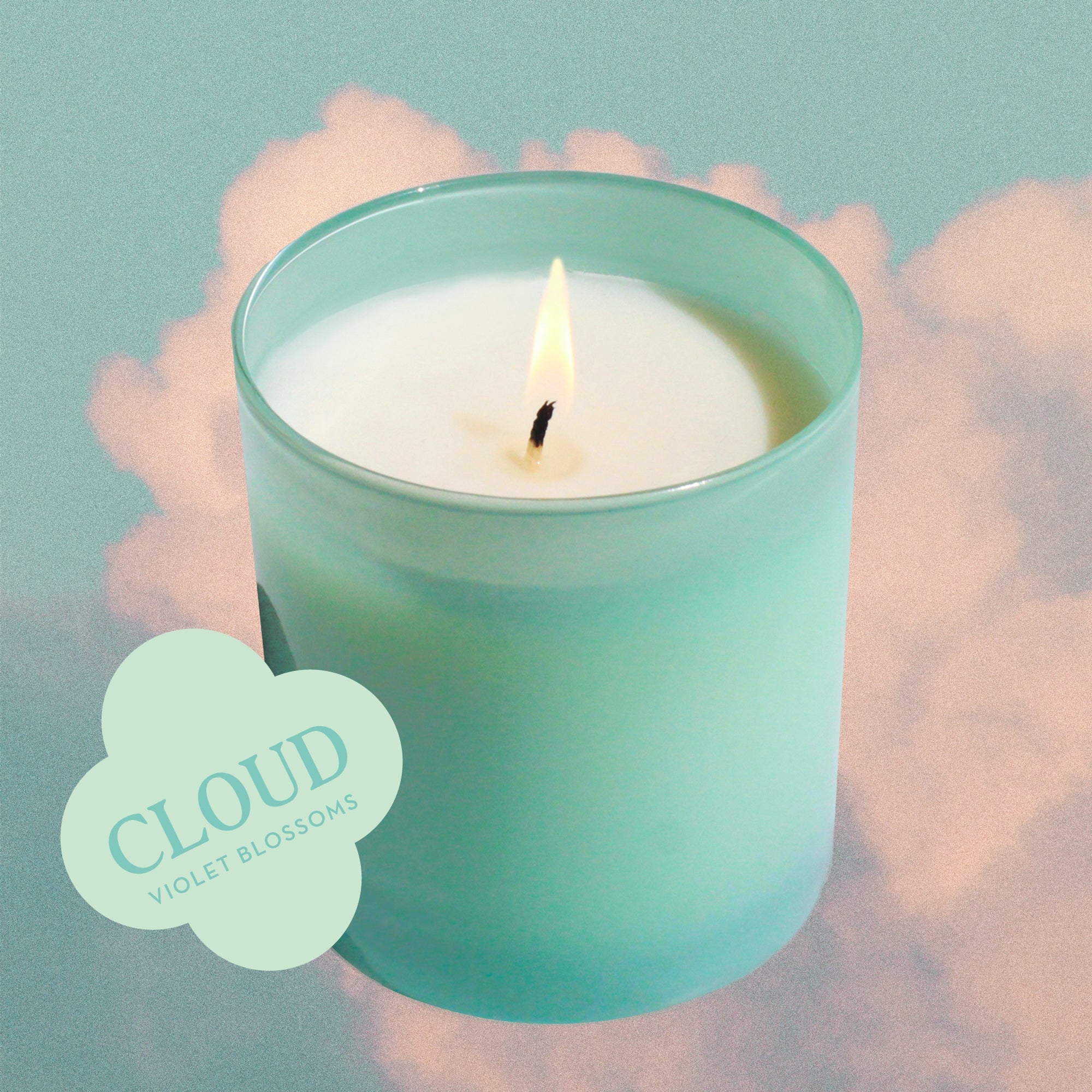Cloud 9 oz. Hue Soy Candle - Violet Blossoms