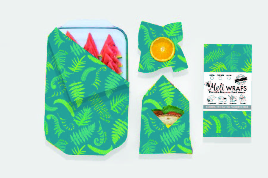 Eco-Friendly Beeswax Food Wrap - Fern Print
