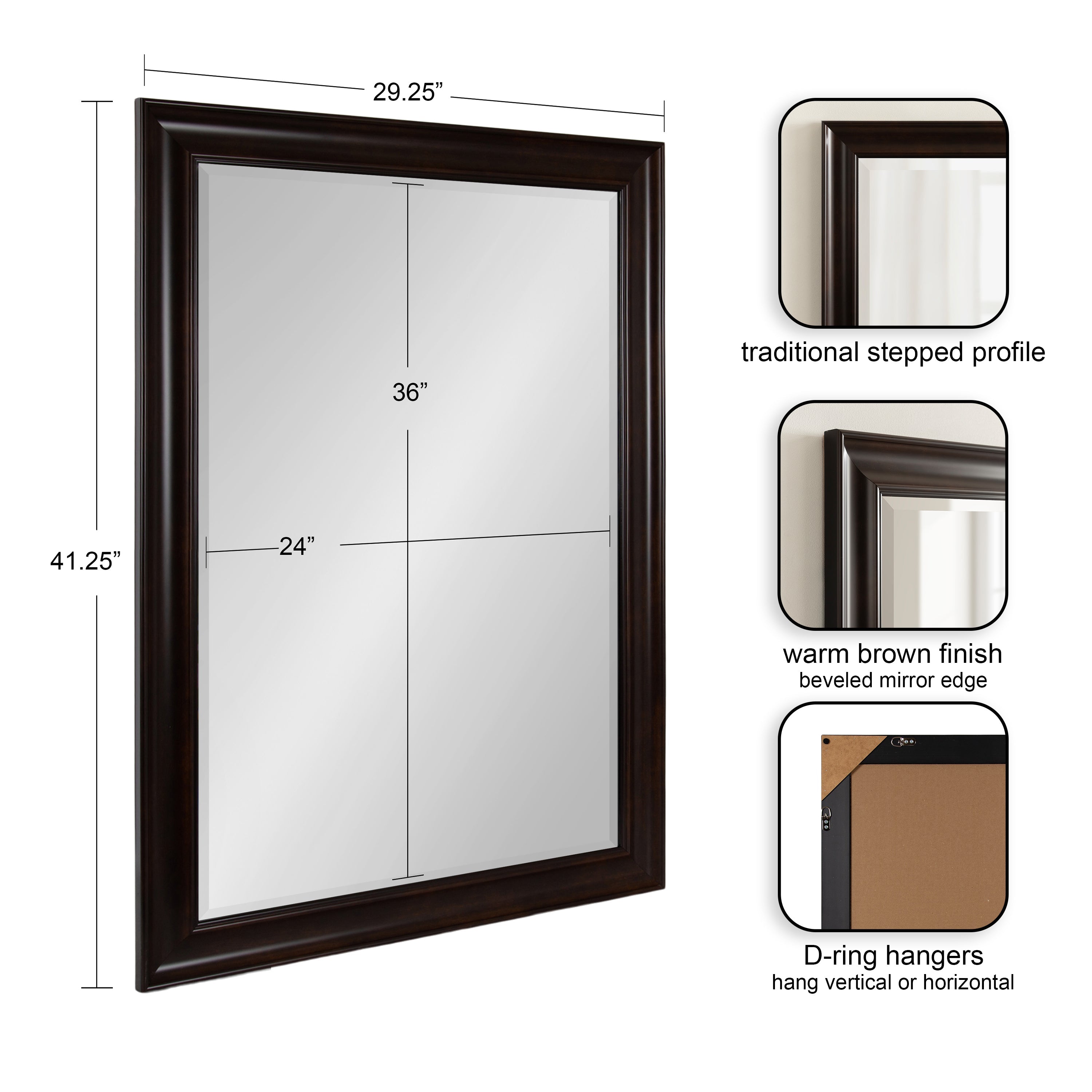 Aberdeen Rectangle Bathroom Wall Mirror