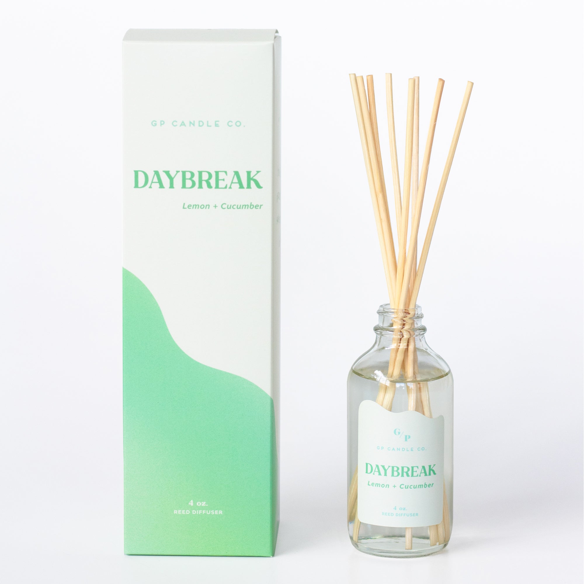 Daybreak 4 oz. Hue Reed Diffuser - Lemon & Cucumber