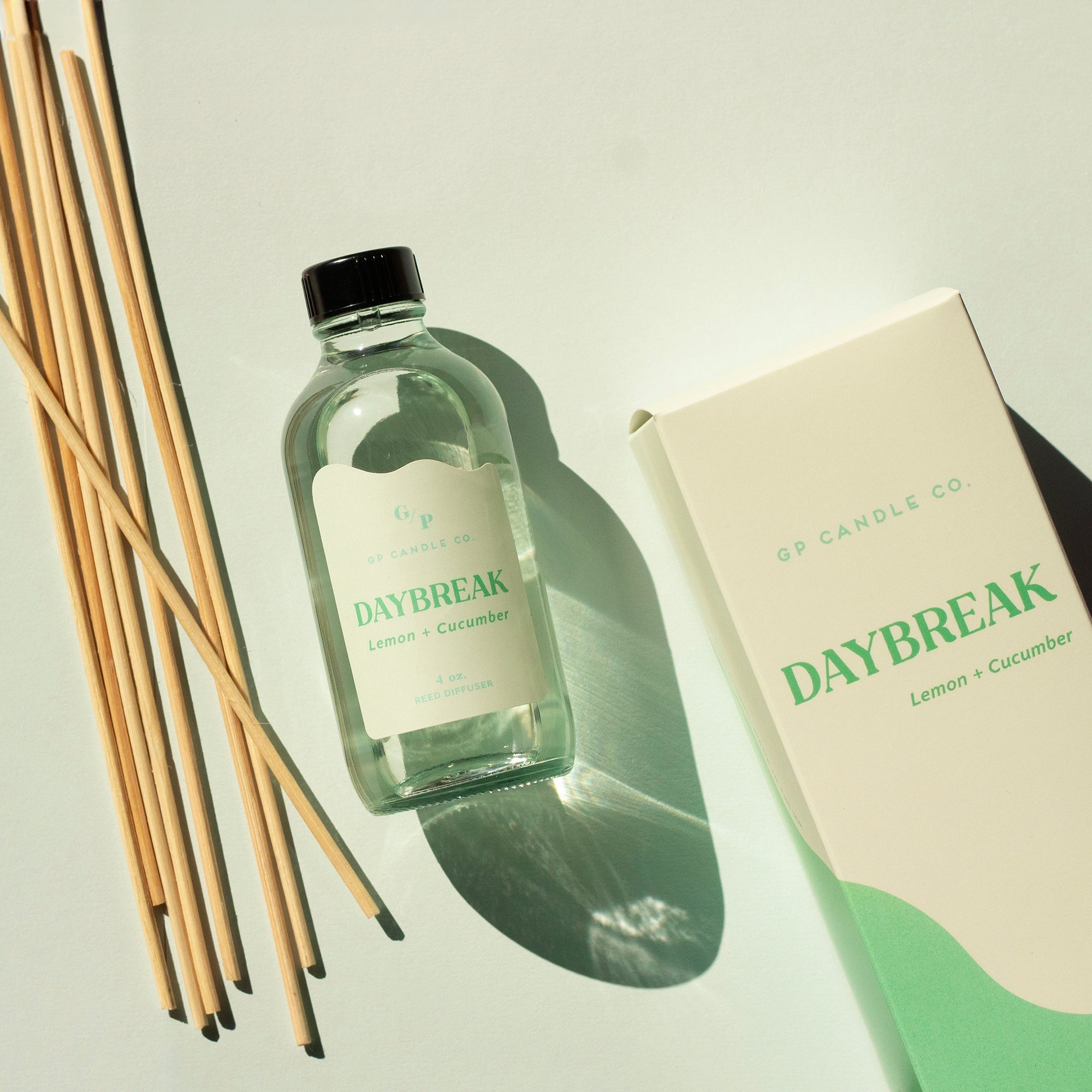 Daybreak 4 oz. Hue Reed Diffuser - Lemon & Cucumber
