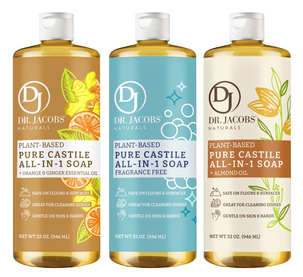 Natural Castile Dish Washing Soap - Multiple Scents