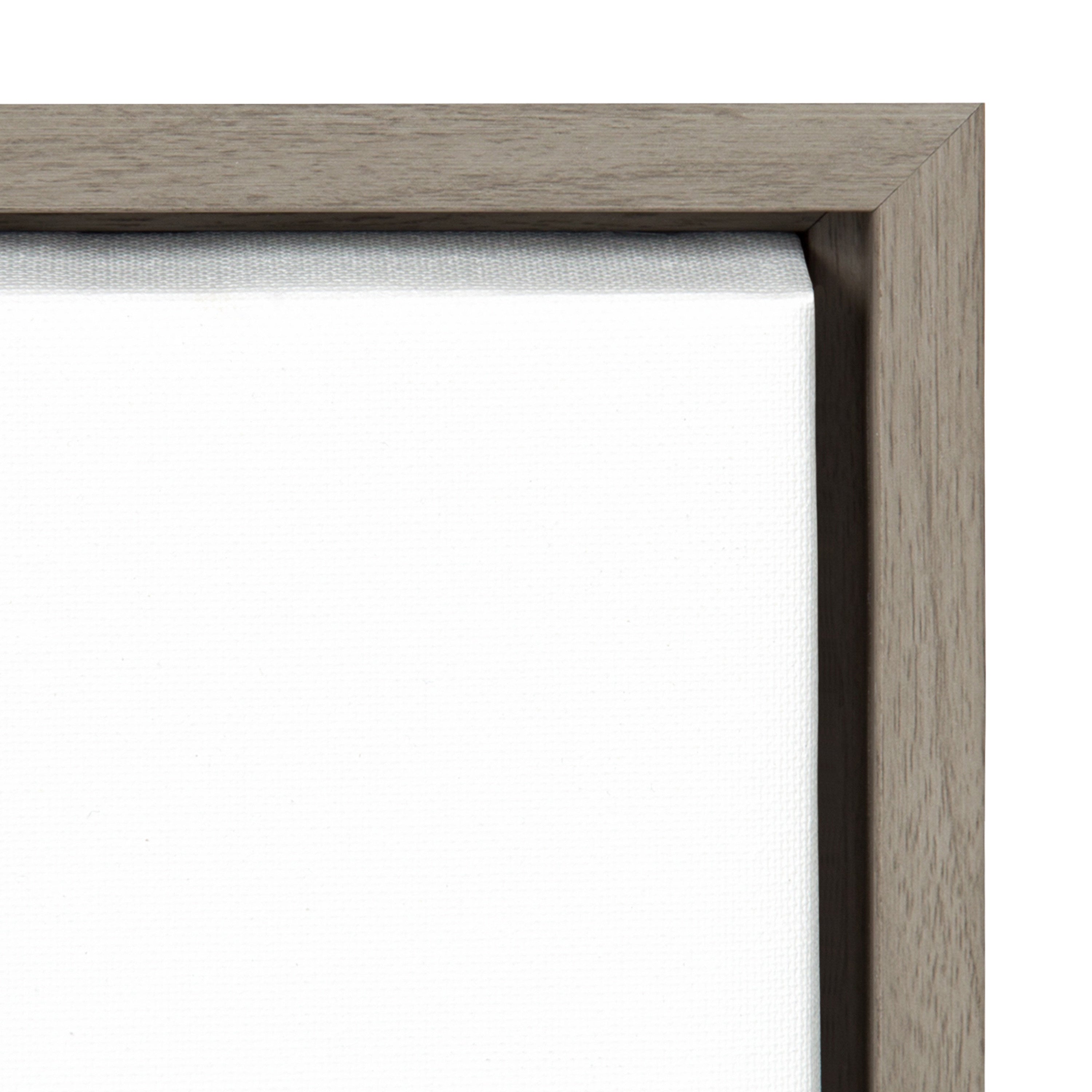 Sylvie Lush Green Forest On A Foggy Day Framed Canvas by The Creative Bunch Studio
