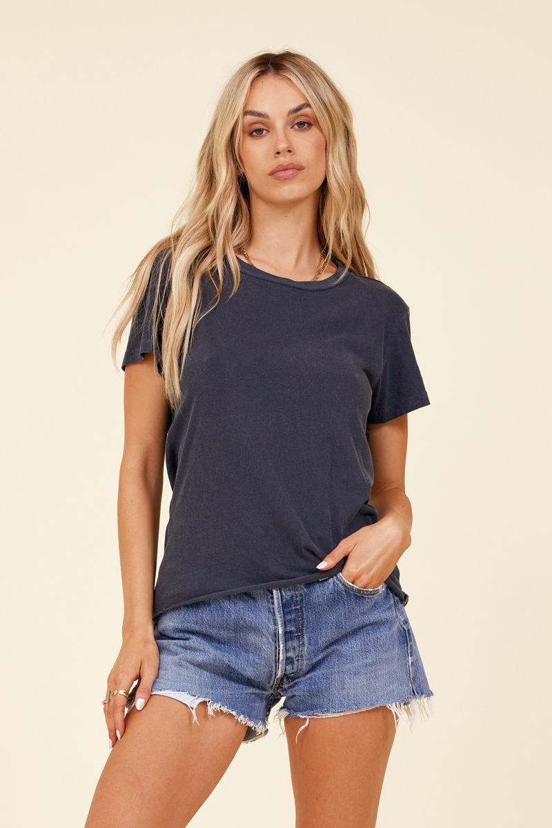 Handmade Winston Organic Cotton Mitered Back Tee - FINAL SALE