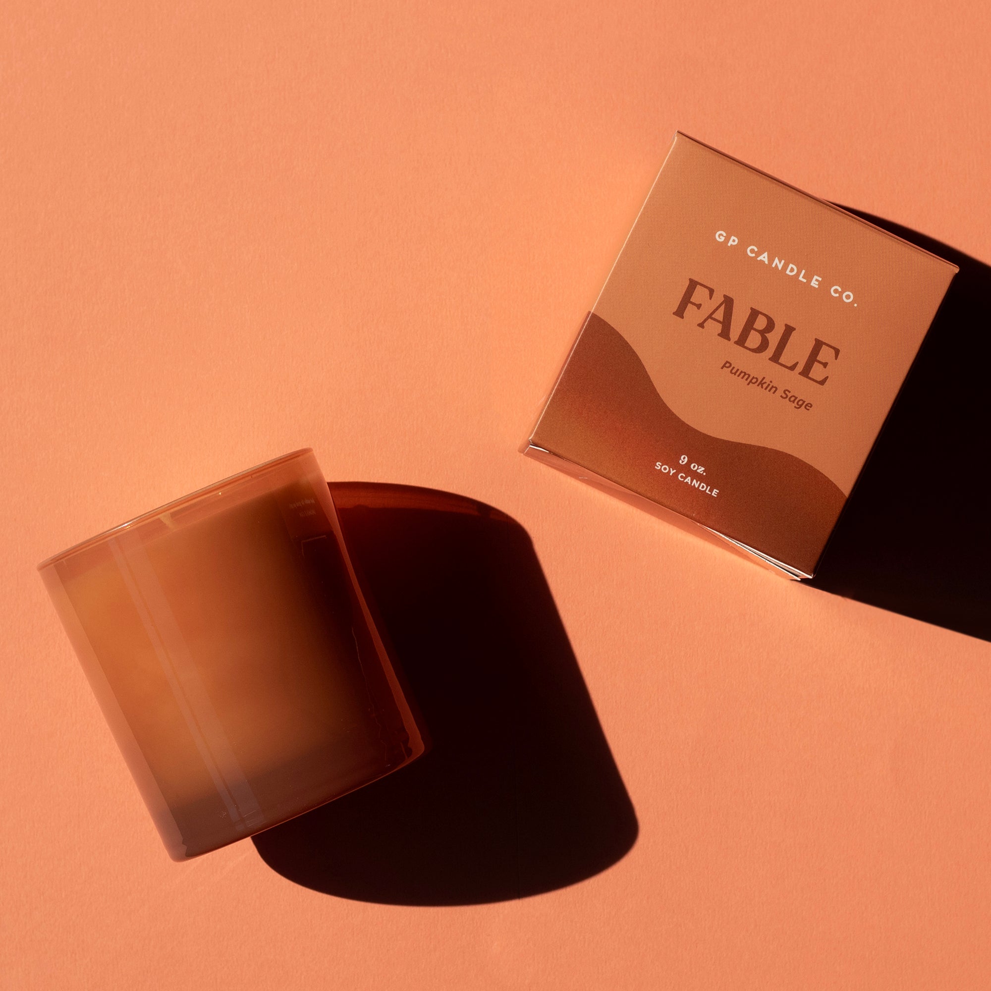Soy Candle Fable Hue Collection - Pumpkin Sage 9 oz.