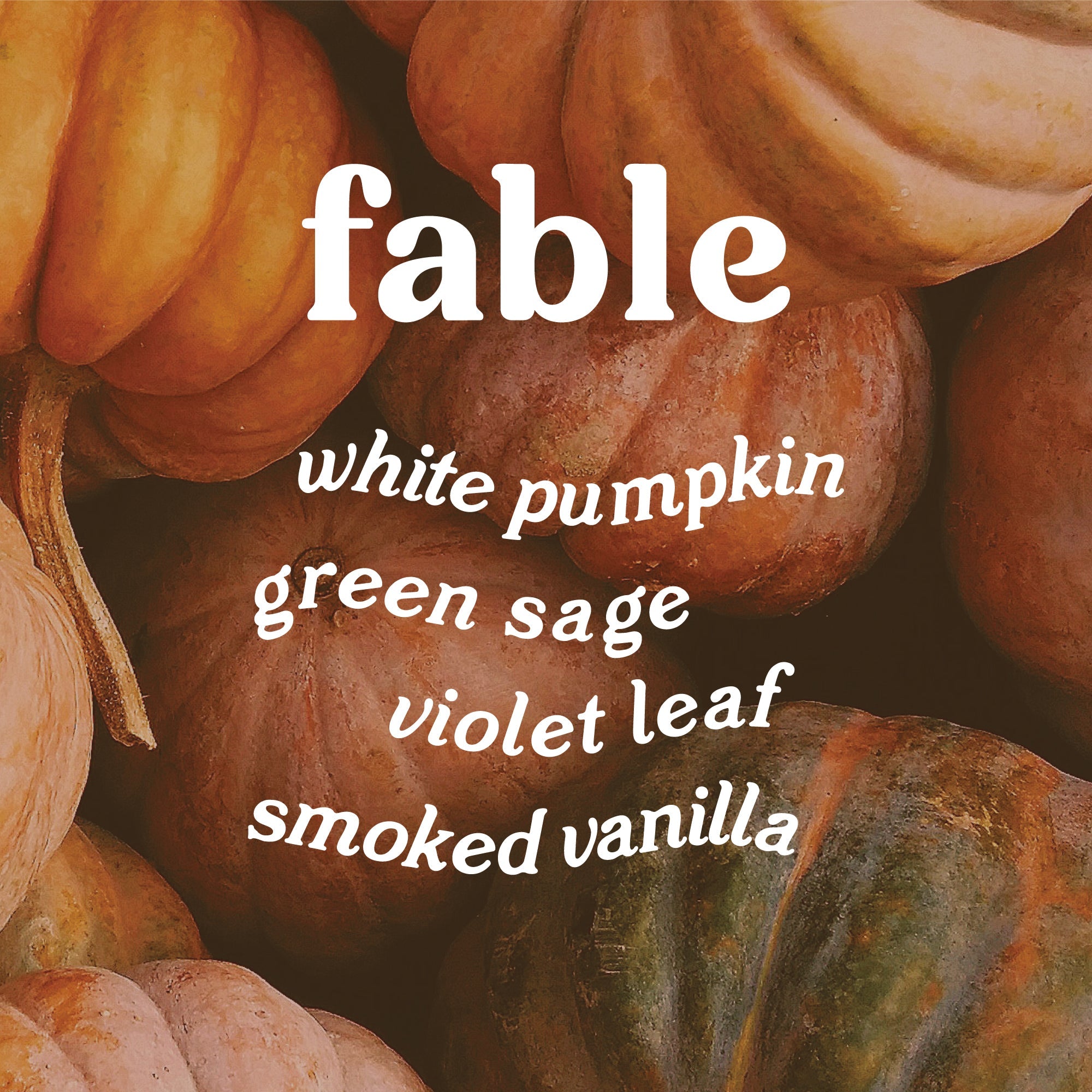 Soy Candle Fable Hue Collection - Pumpkin Sage 9 oz.