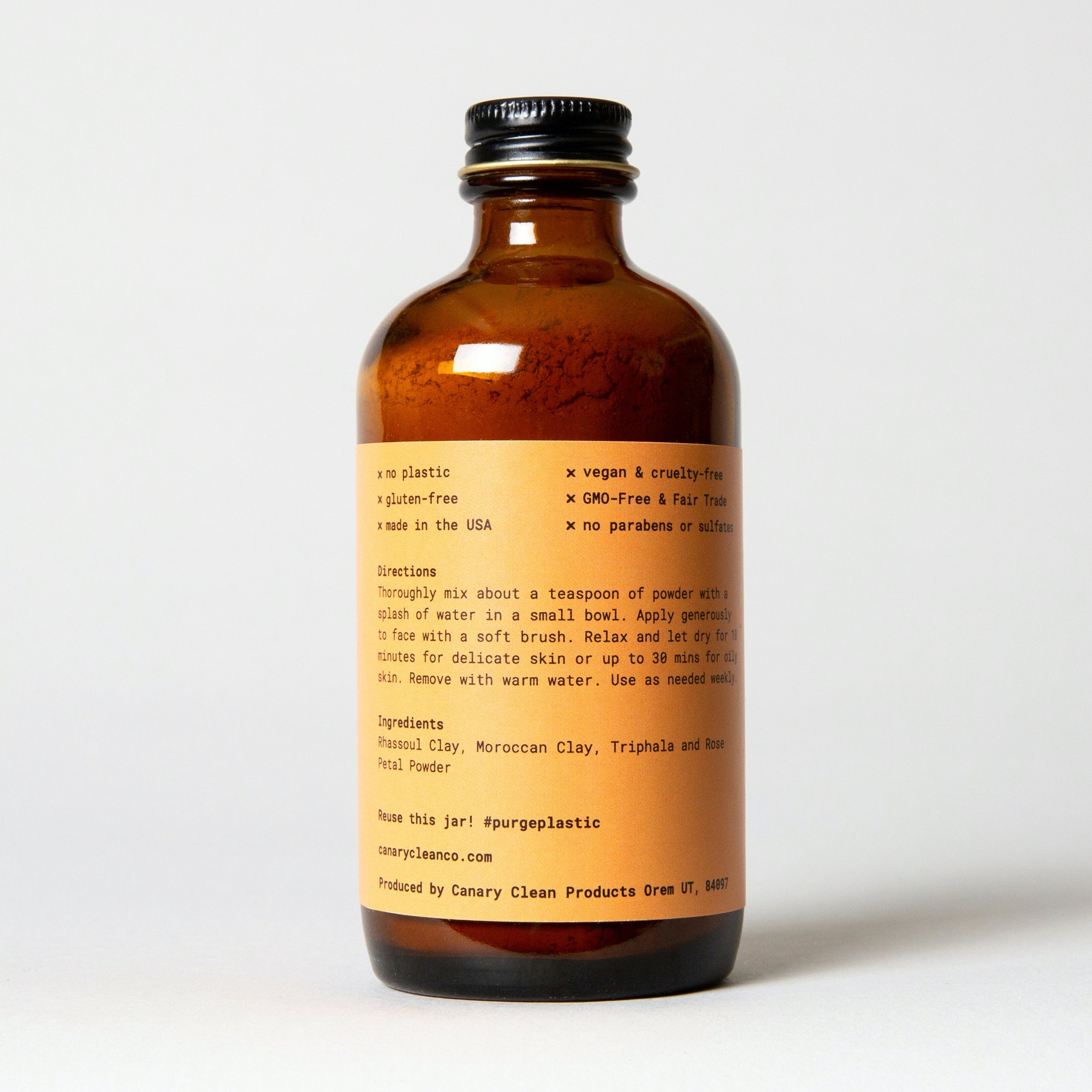 Rhassoul Clay + Rose Face Mask