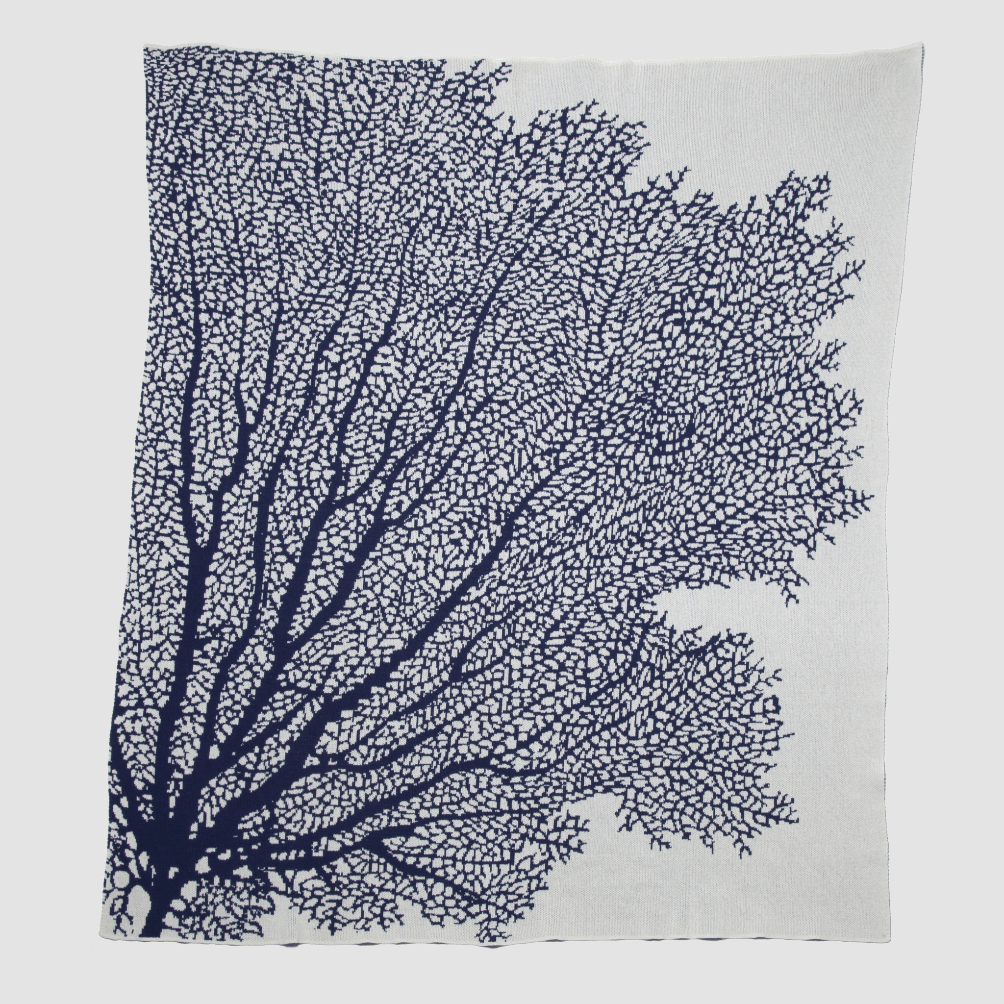Eco-Friendly Fan Coral Throw Blanket - 60" x 50"