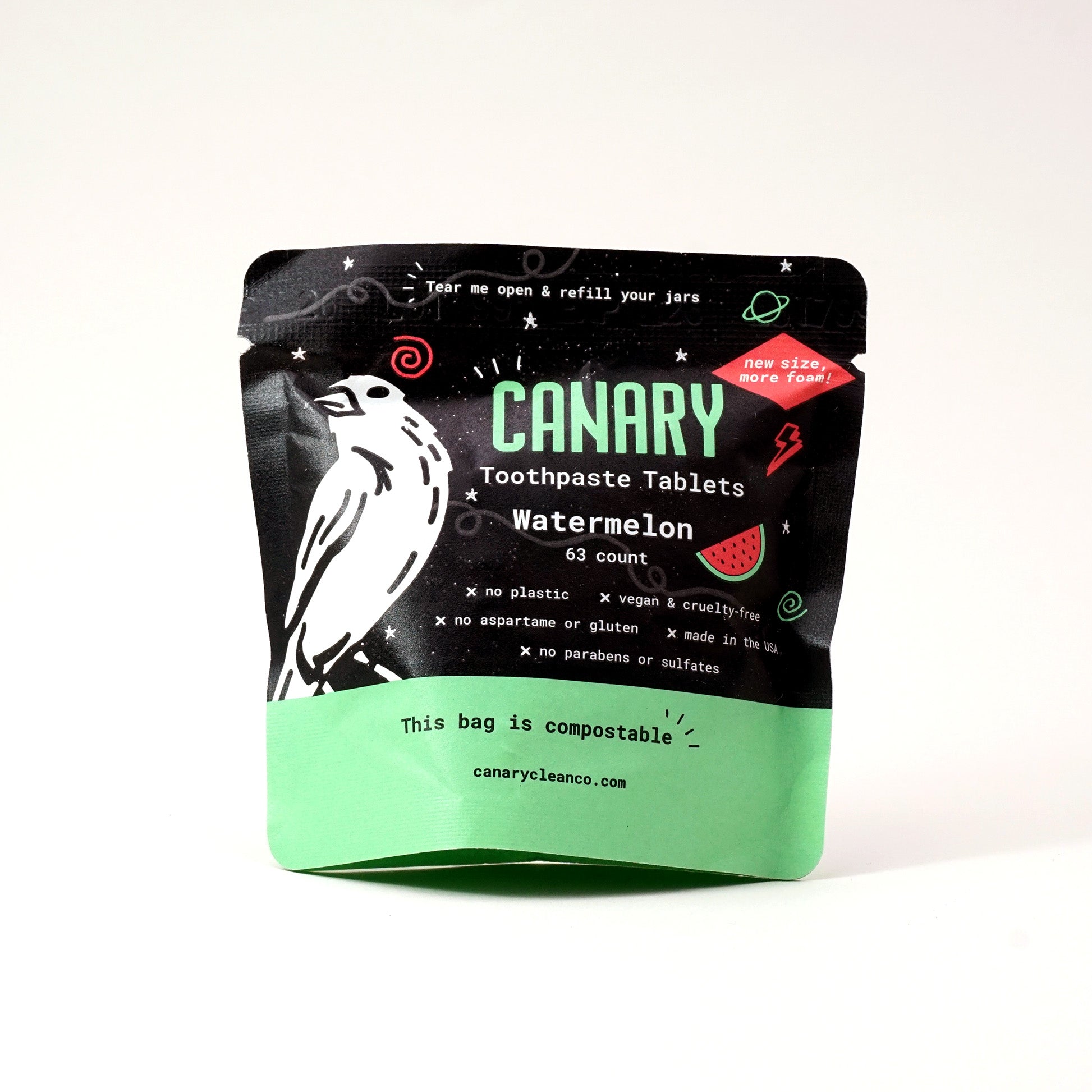 Eco-Friendly Toothpaste Tablets - Watermelon