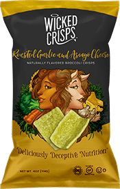 Broccoli & Spinach Parmesan Baked Crisps - 4 Pack