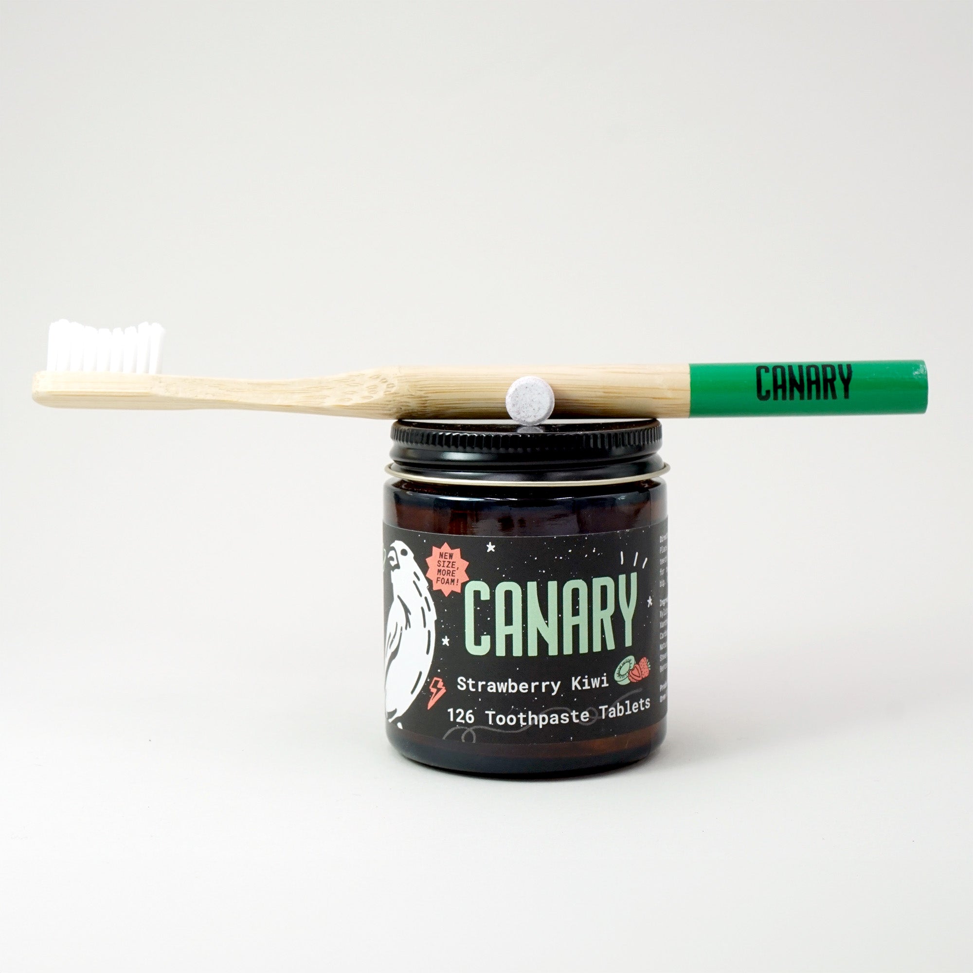 Eco-Friendly Strawberry Kiwi Toothpaste Tablets
