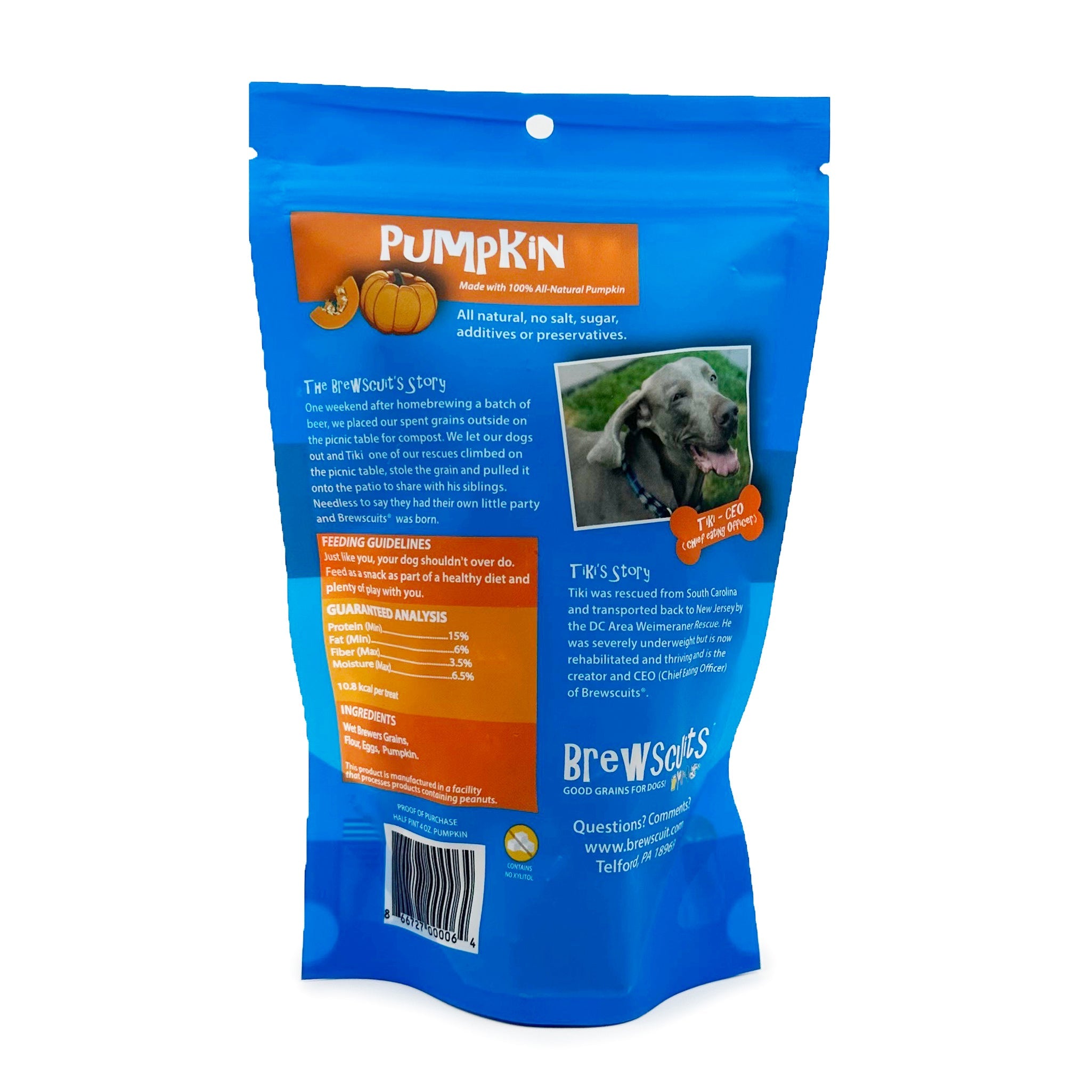 Natural Half Pints Dog Treats with Fiber