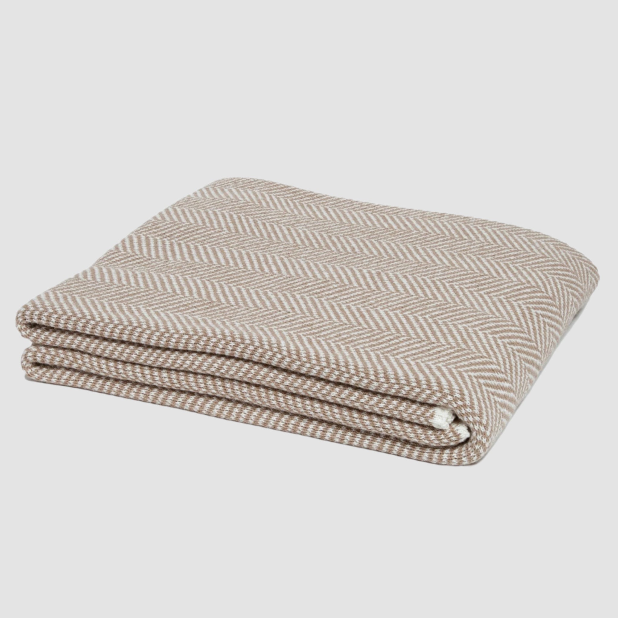 Eco-Friendly Herringbone Throw Blanket - 60" x 50"