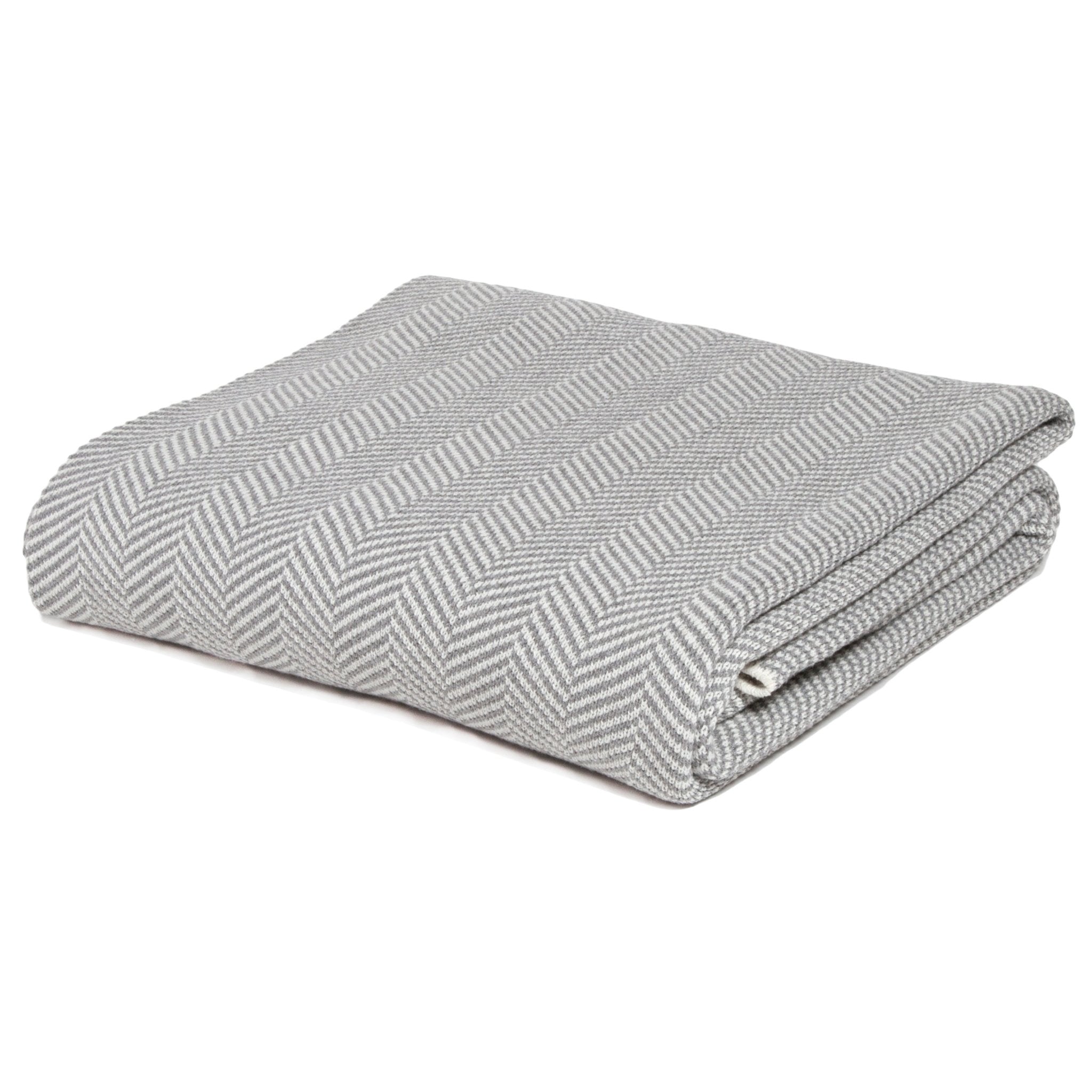 Eco-Friendly Herringbone Throw Blanket - 60" x 50"