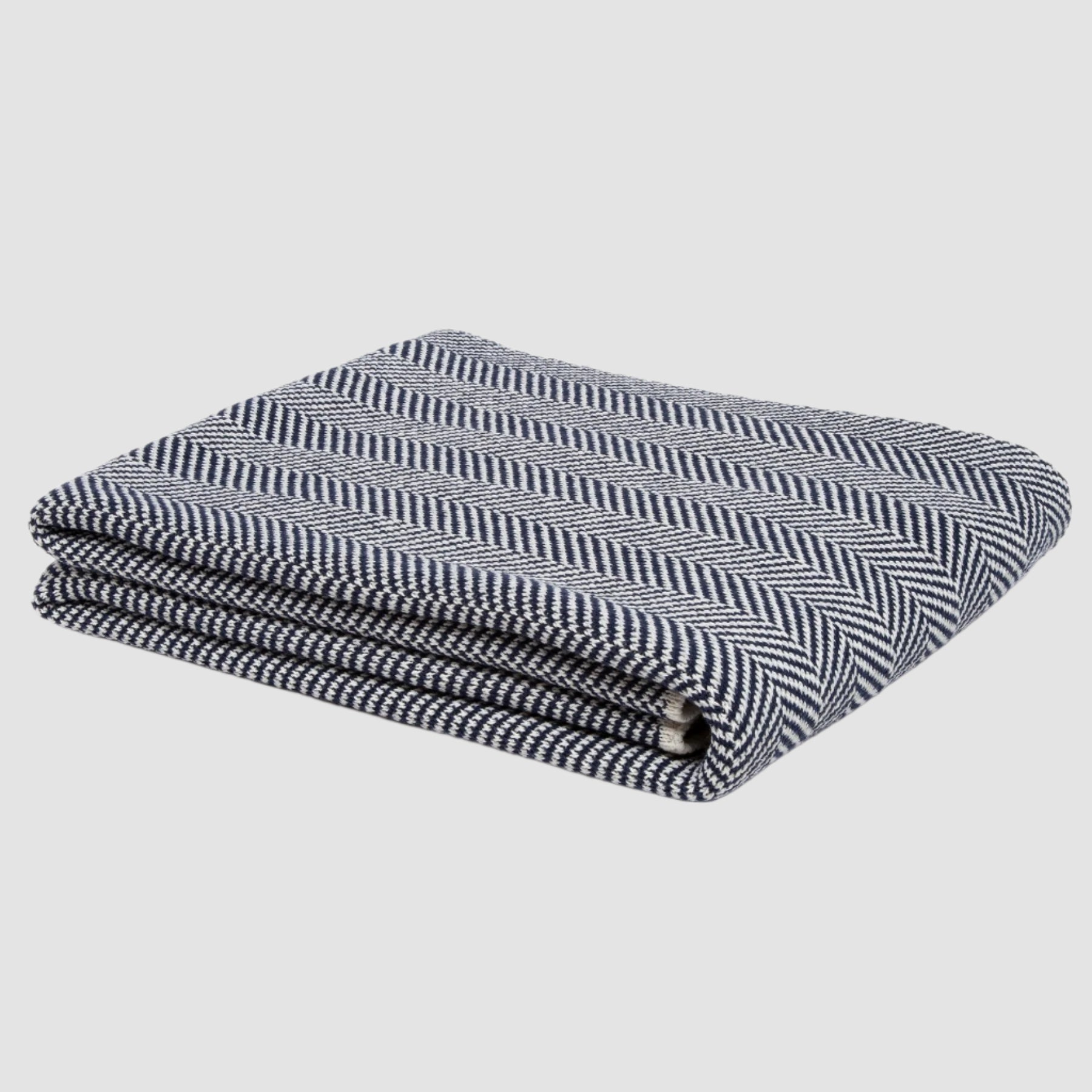 Eco-Friendly Herringbone Throw Blanket - 60" x 50"
