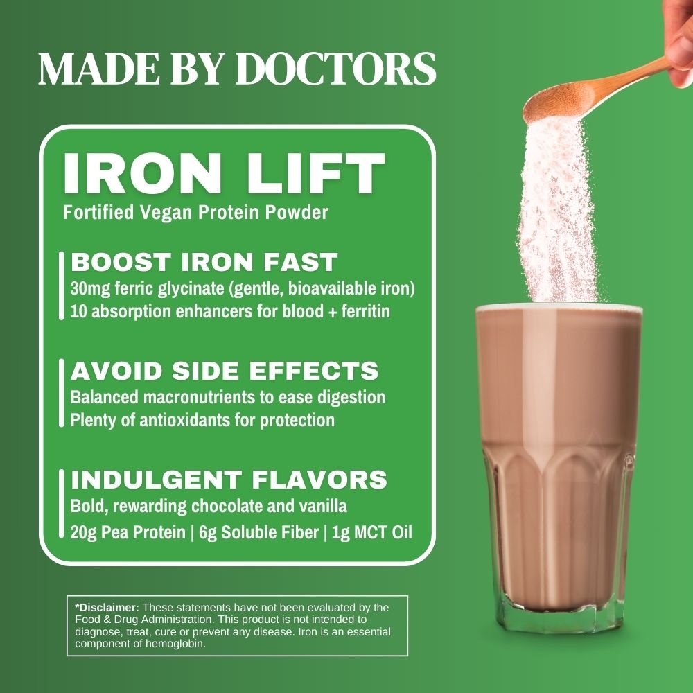 Iron Lift Protein Powder Drink Mix - 30 Servings, Vanilla