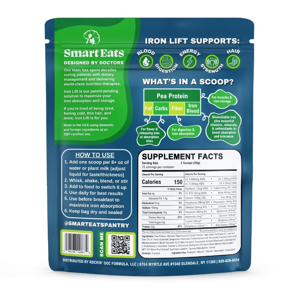 Iron Lift Protein Powder Drink Mix - 30 Servings, Chocolate