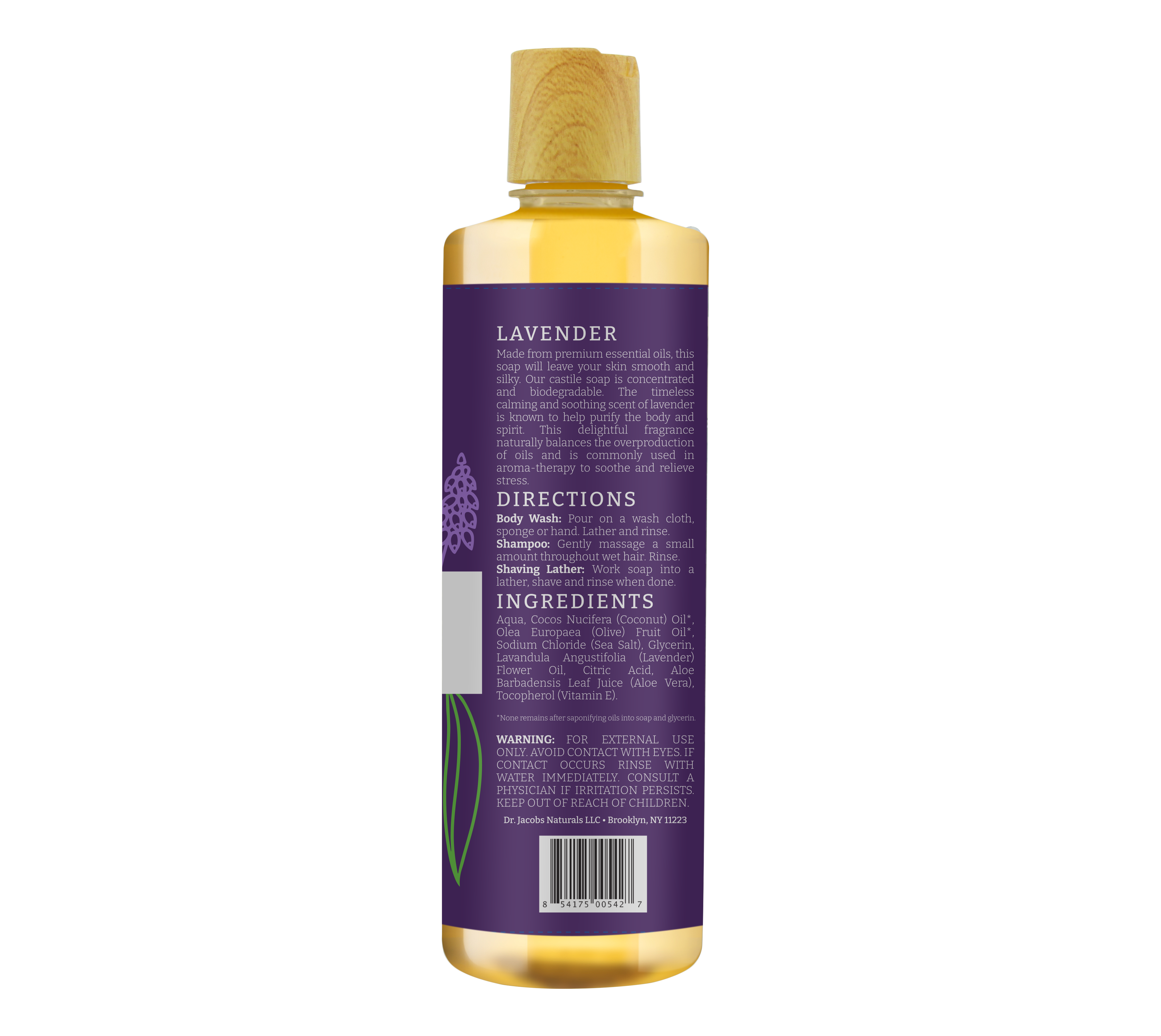 Lavender Castile Body Wash - 32 oz