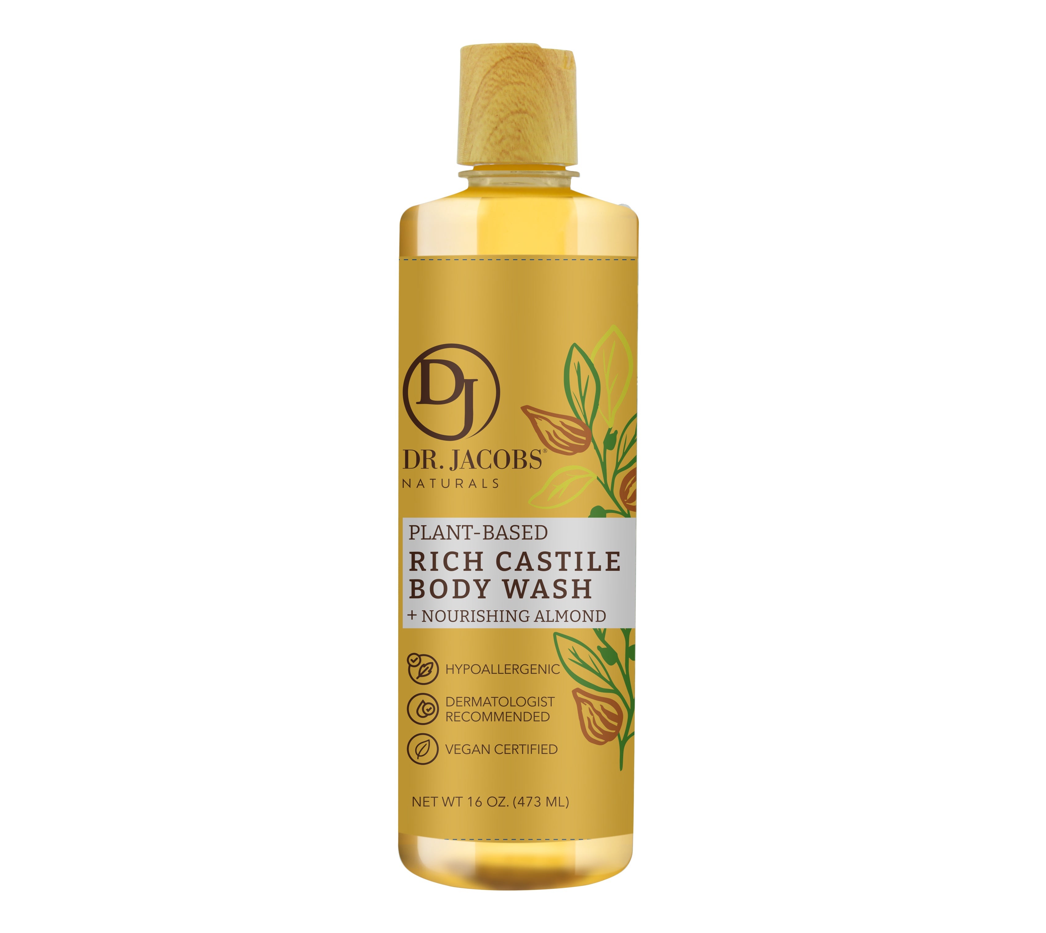 Almond Castile Soap Body Wash - 32 oz