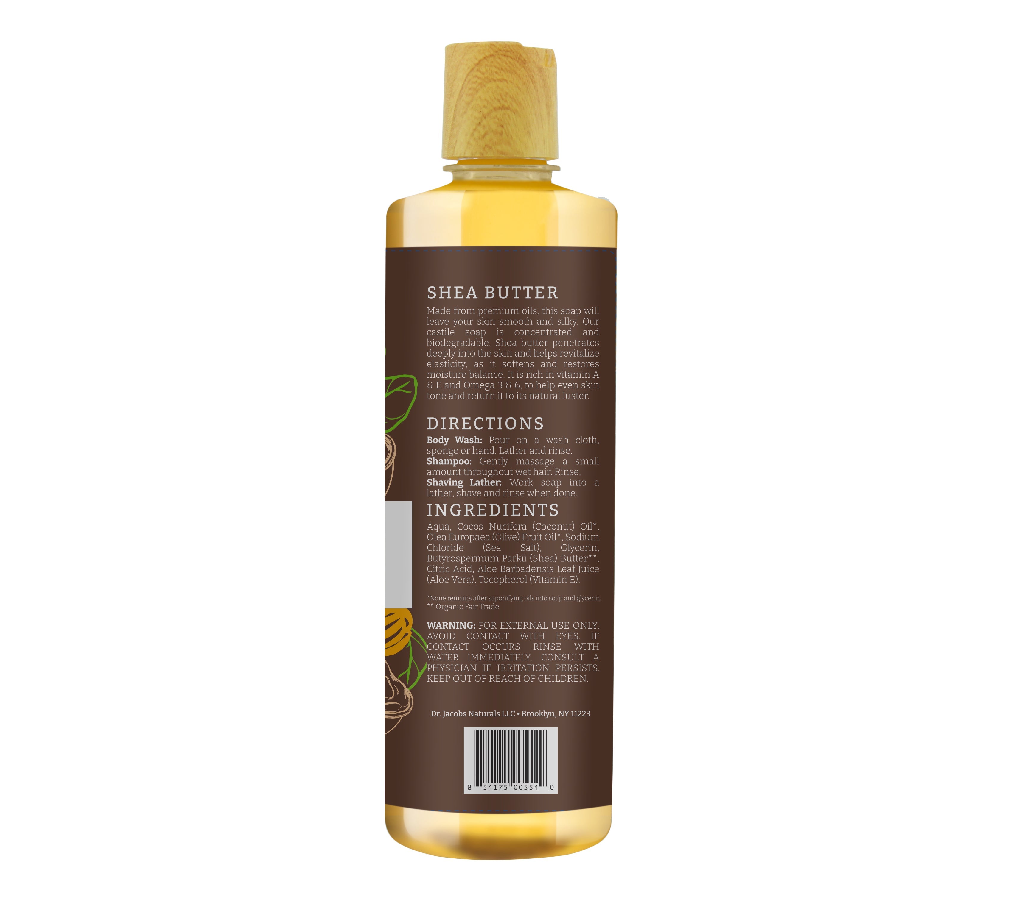 Shea Butter Castile Body Wash - 32 oz