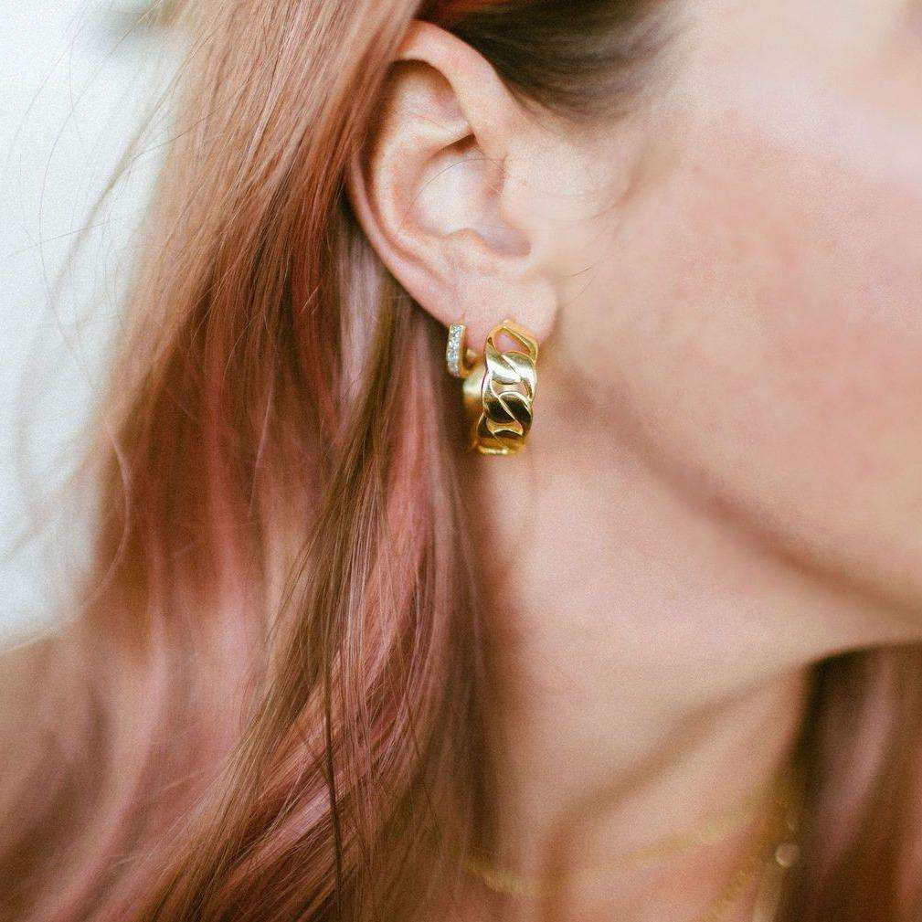 14K Gold-Dipped Simone Mini Hoop Earrings
