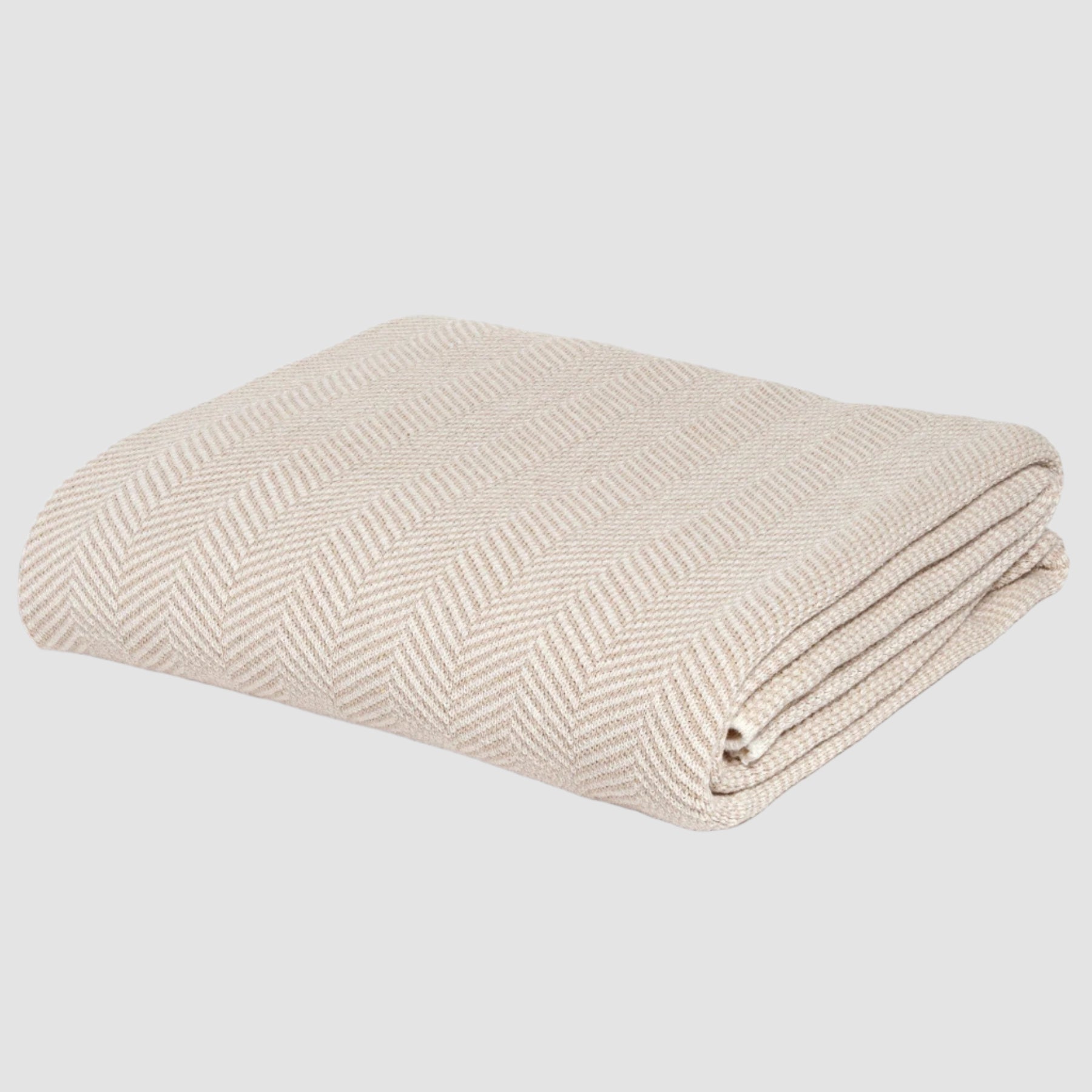 Eco-Friendly Jumbo Herringbone Throw Blanket - 60" x 80"