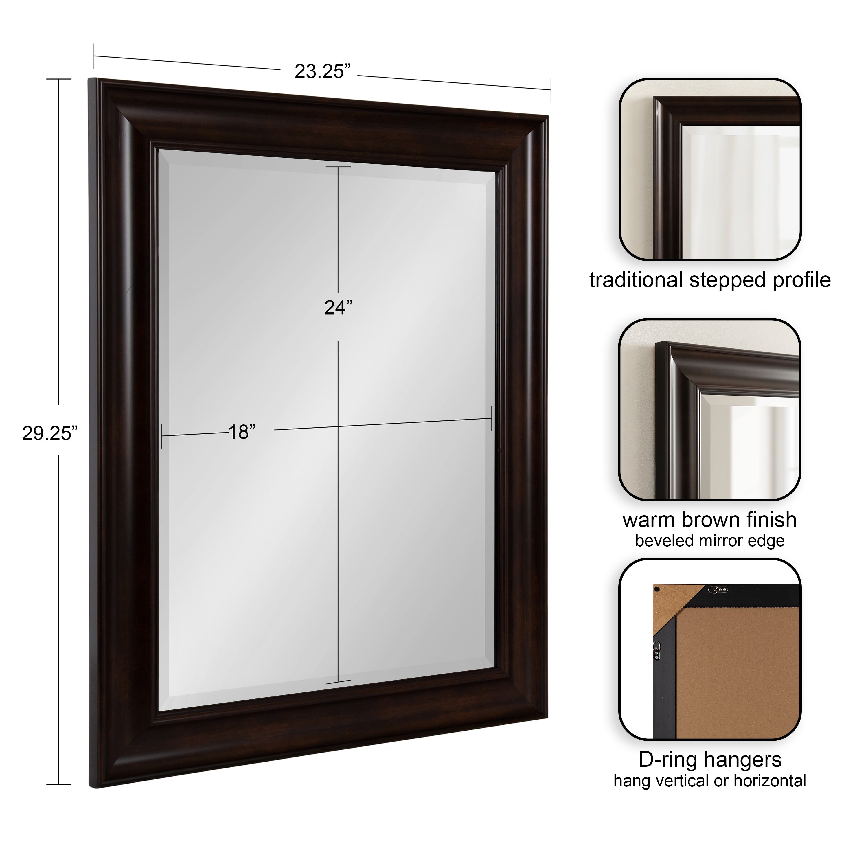 Aberdeen Rectangle Bathroom Wall Mirror