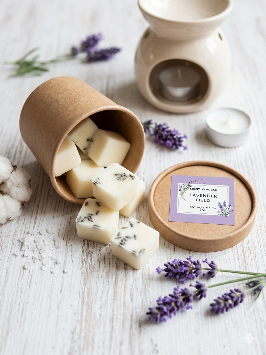 Lavender Bliss Wax Melt — 4 oz Premium Soy, Flame-Free Aromatherapy