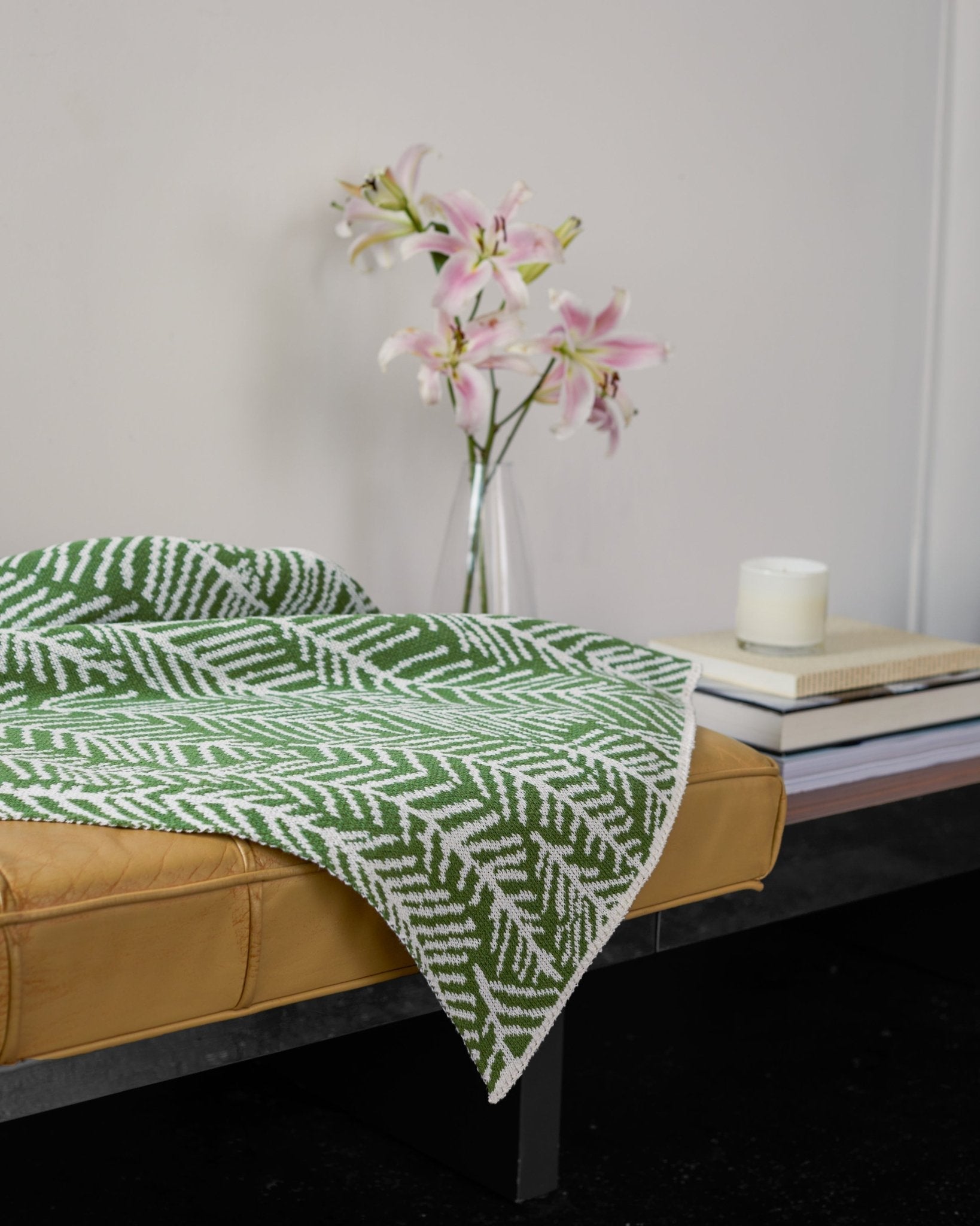 Vibrant Leaf Melody Blanket by Elodie Blanchard - 60" x 50"